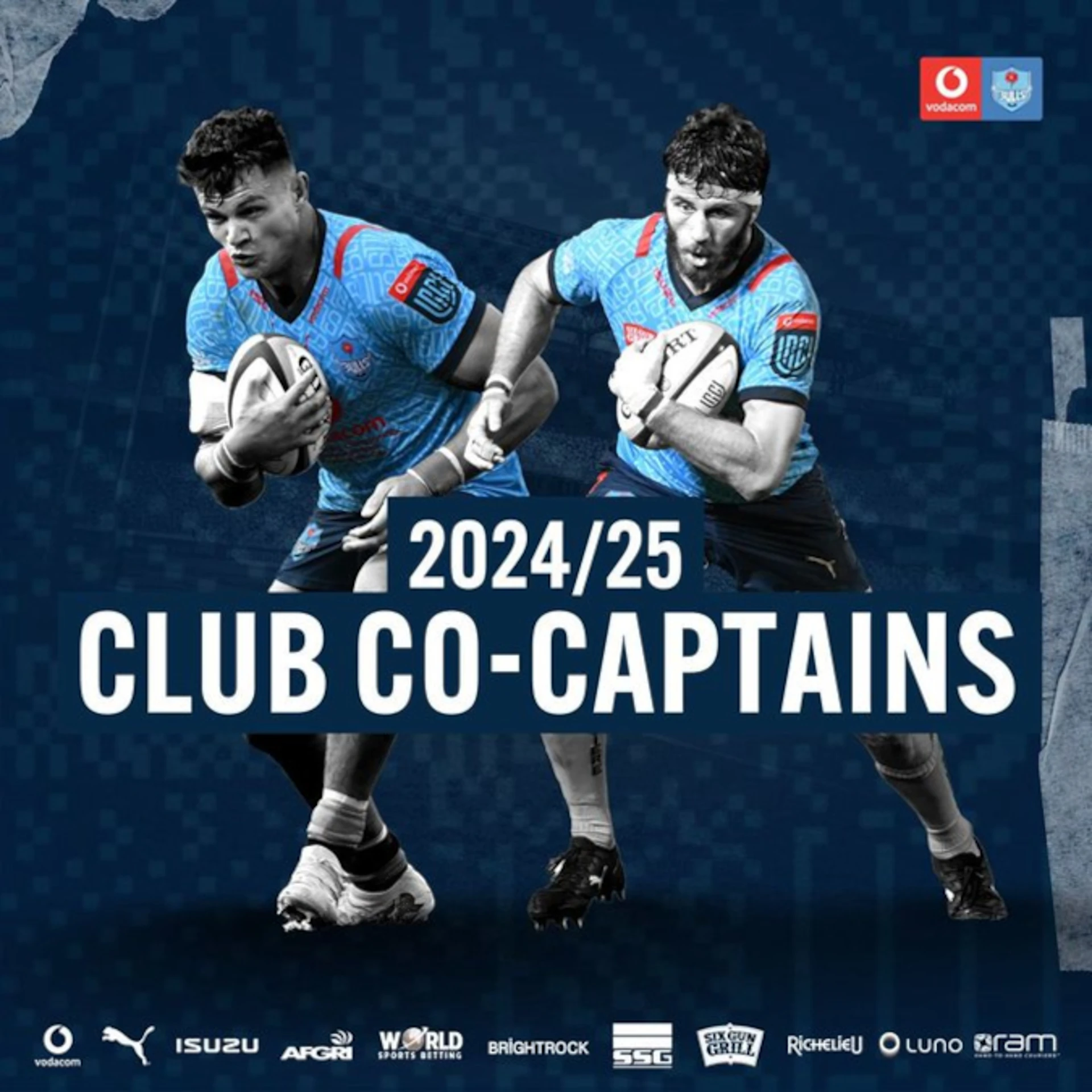 Nortje and Louw to lead the Vodacom Bulls into new season