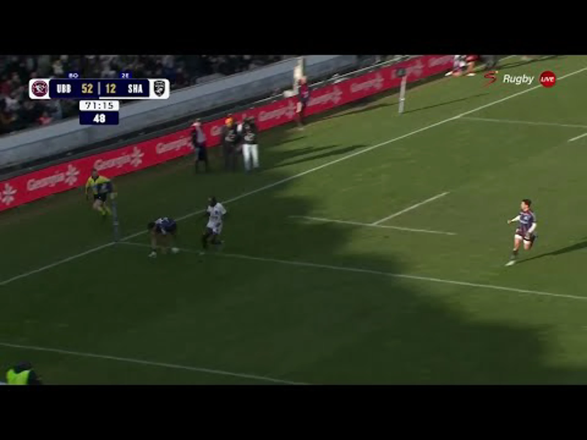 Damian Penaud With a Try vs. Sharks