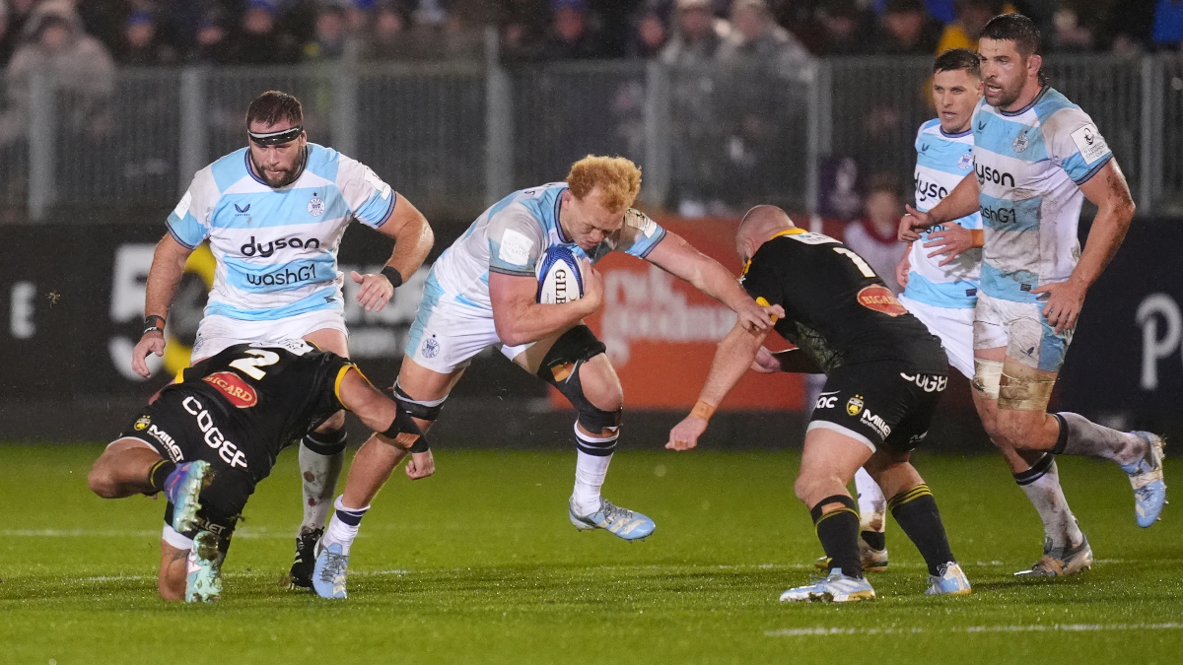 La Rochelle win at wet Bath in Champions Cup opener