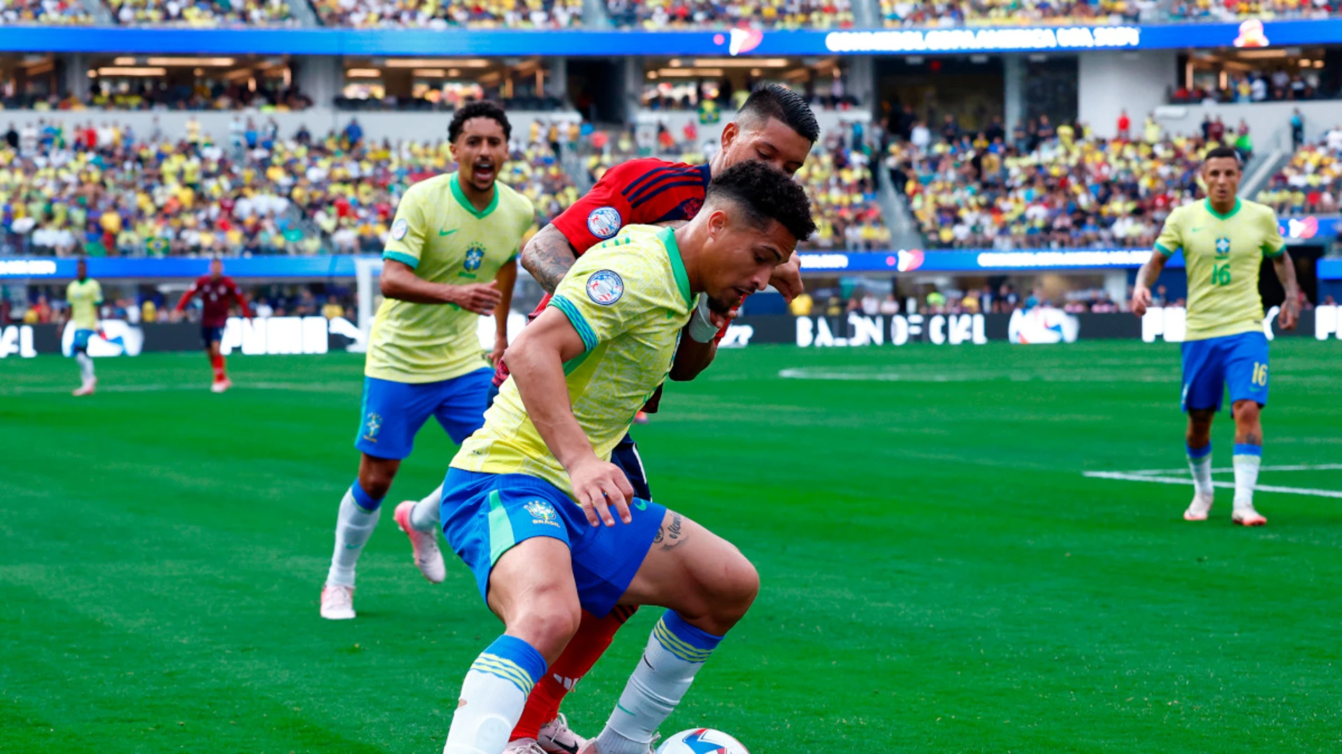 Brazil frustrated by Costa Rica, Colombia beat Paraguay