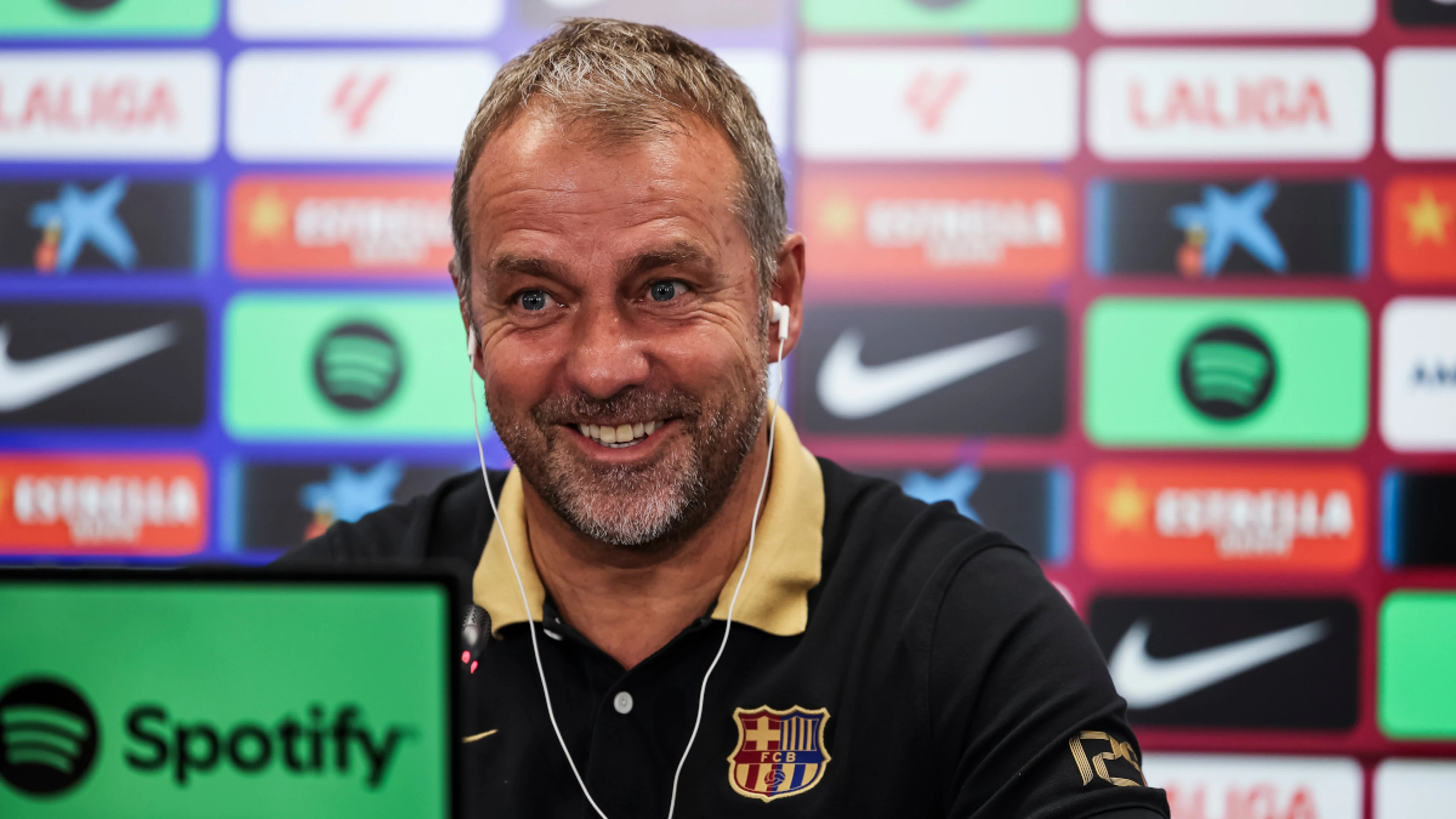 Flick holding firm on Barca high line despite defensive woes