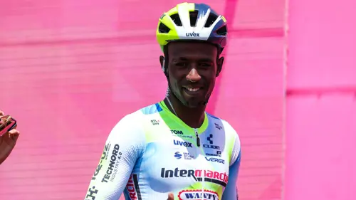Eritrea's Girmay crashes out of Giro
