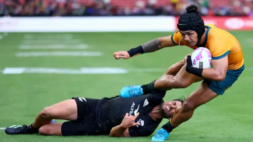 New Zealand v Australia | Highlights | SF2 | World Rugby HSBC Sevens Series Singapore