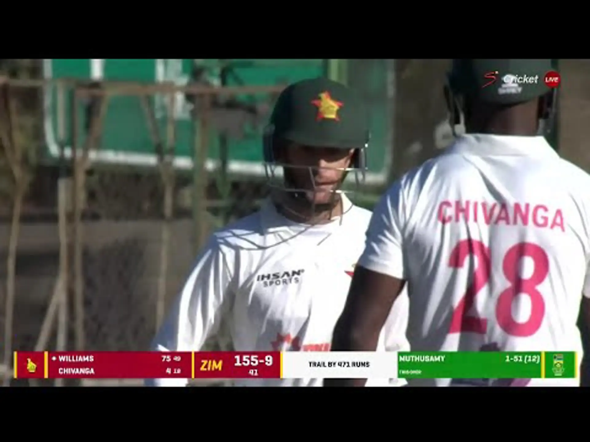 Zimbabwe v South Africa | 2nd Test | 2nd innings | Sean Williams 83