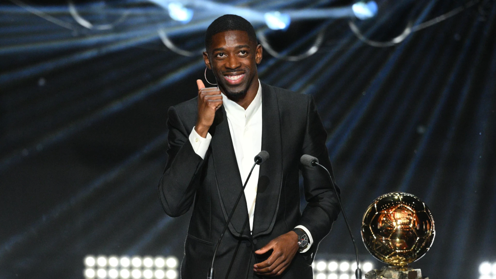 PSG star Dembele wins men's Ballon d'Or