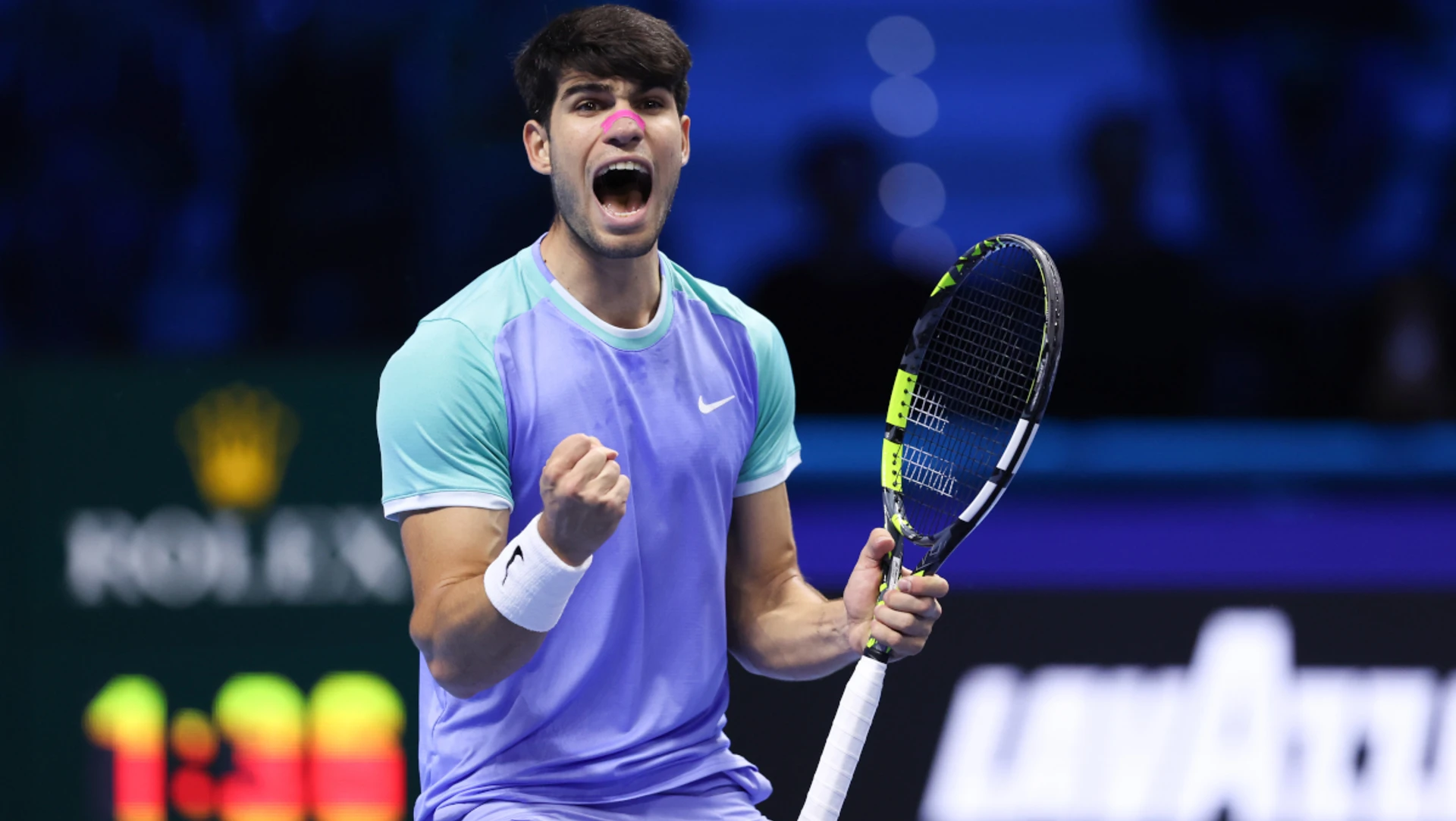 Alcaraz beats Rublev to open ATP Finals account, Ruud misses last four chance