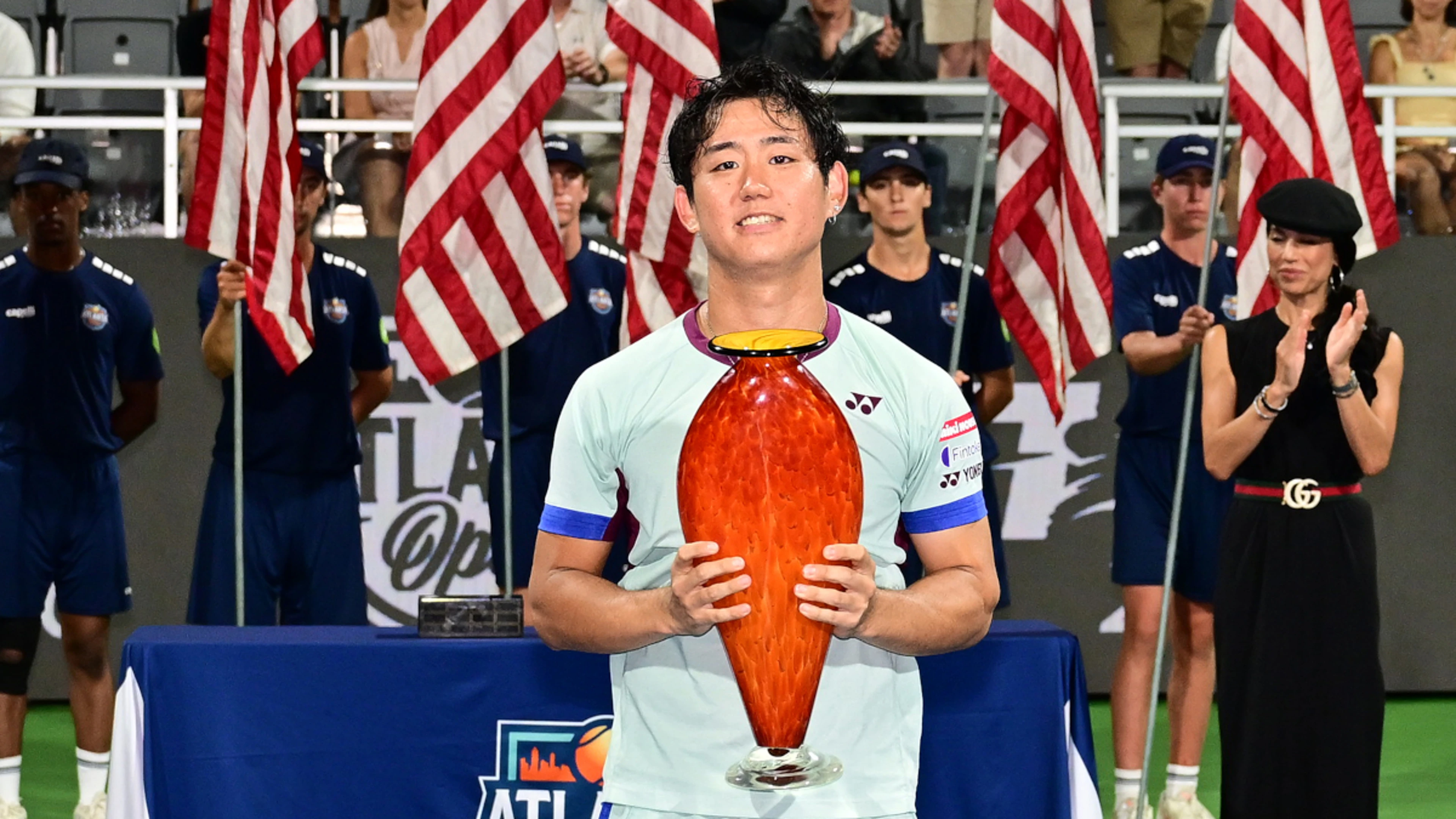 Japan's Nishioka downs Thompson for title in rain-hit Atlanta