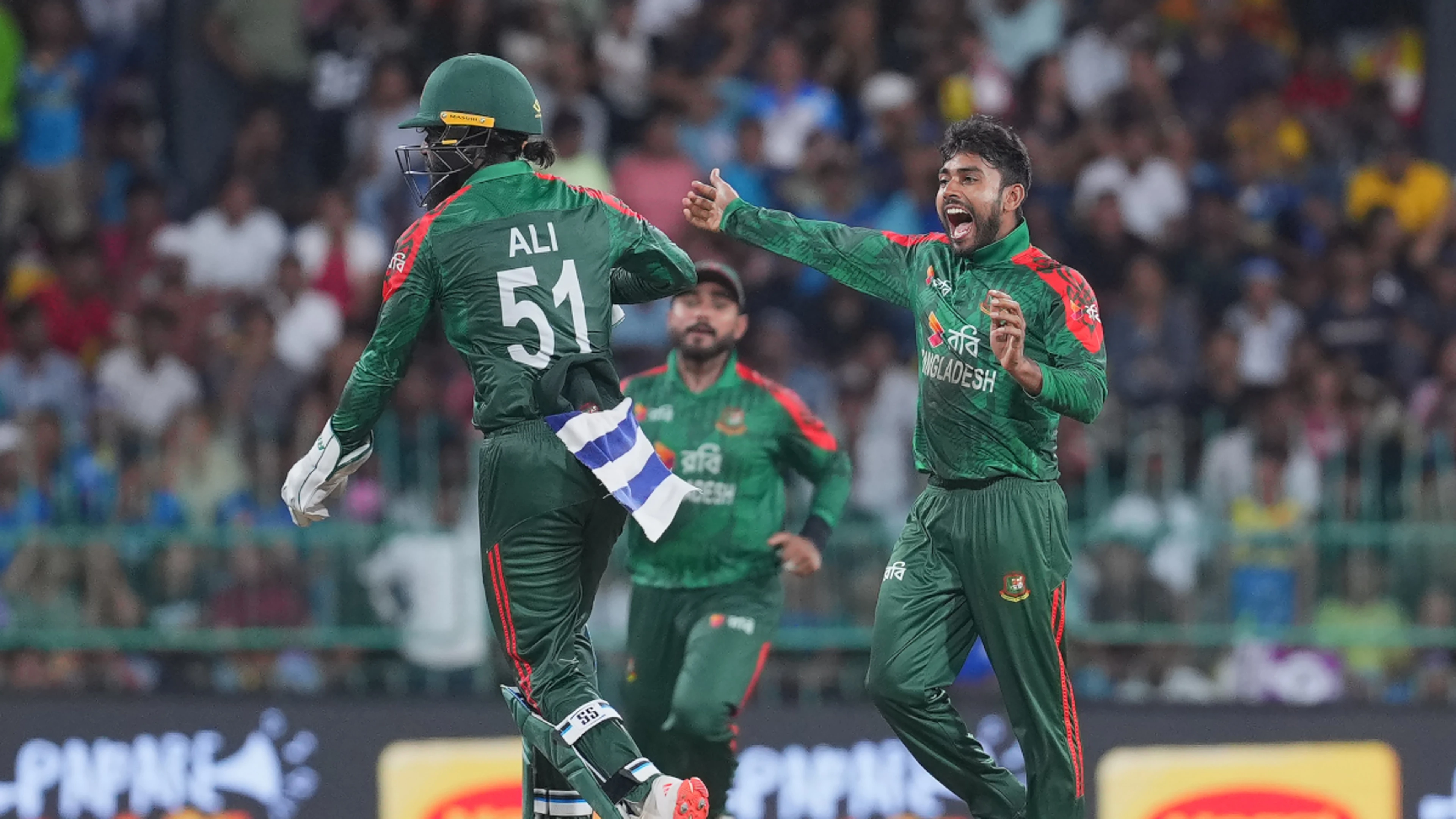 Bangladesh hold nerve to level ODI series with Sri Lanka