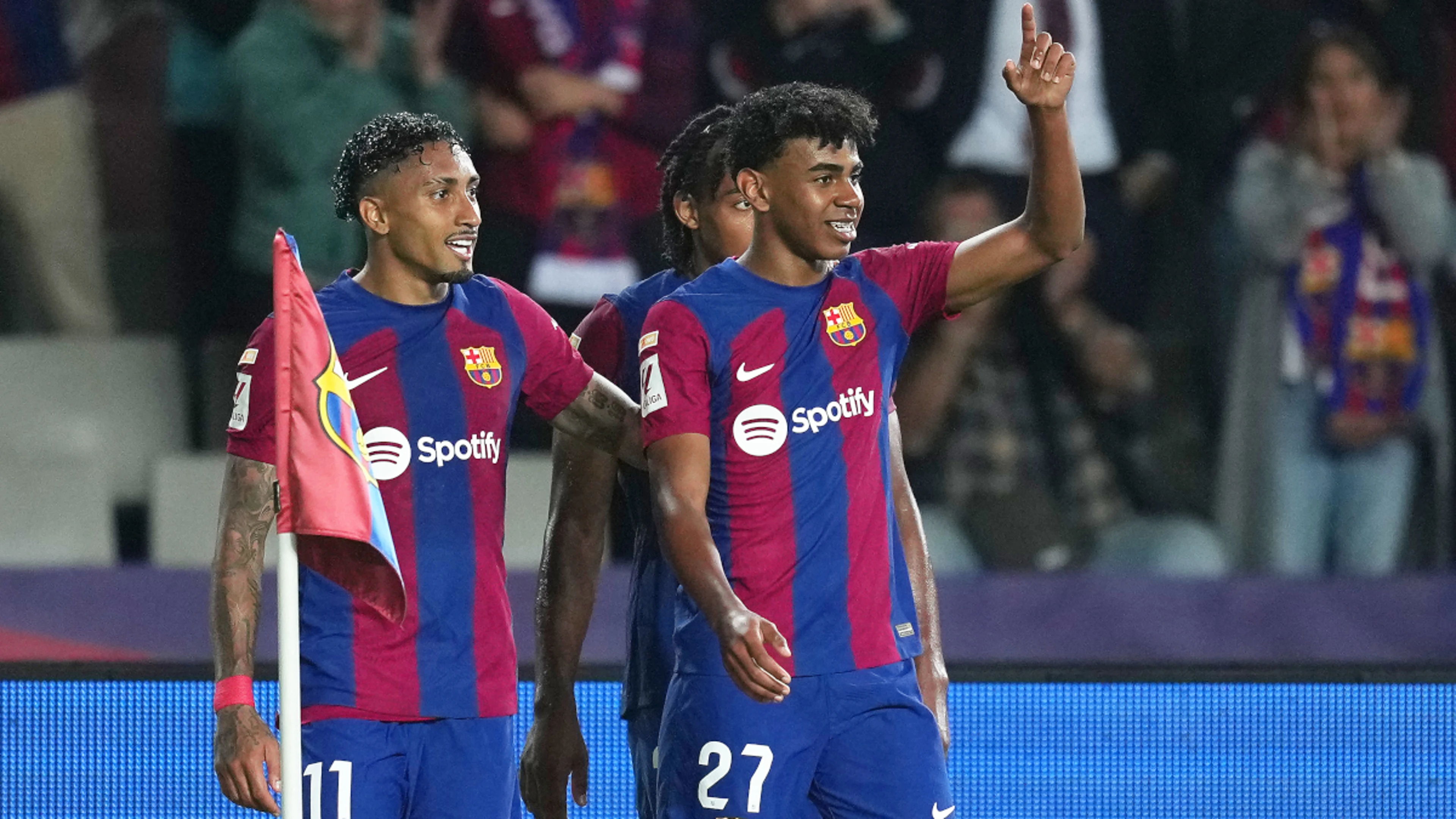 Barcelona beat Real Sociedad to move second