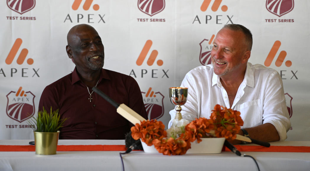 Richards, Botham unveil design of eponymous trophy ahead of England-Windies series