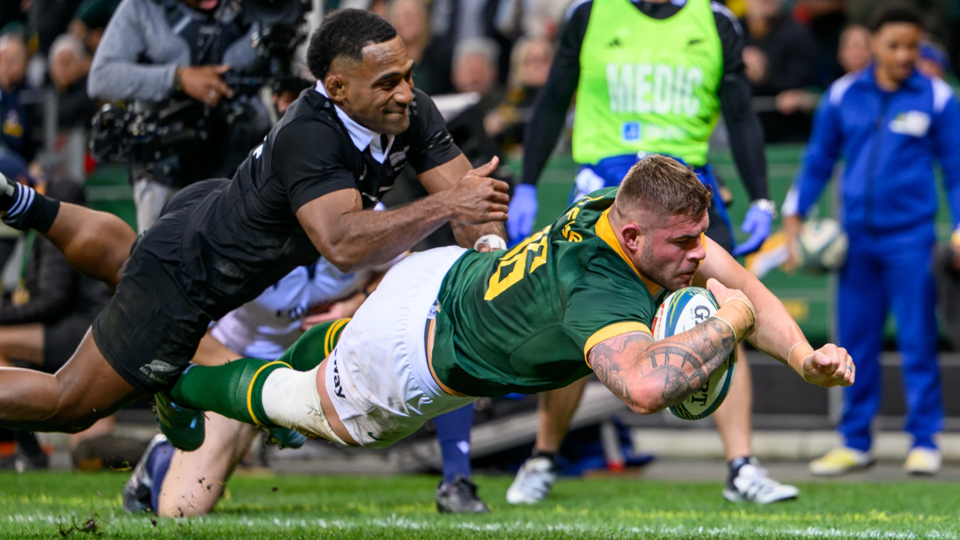 Marx try gives Boks historic win