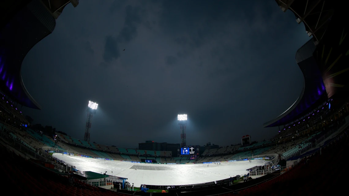 KKR and Rajasthan Royals share spoils after rain prevents play