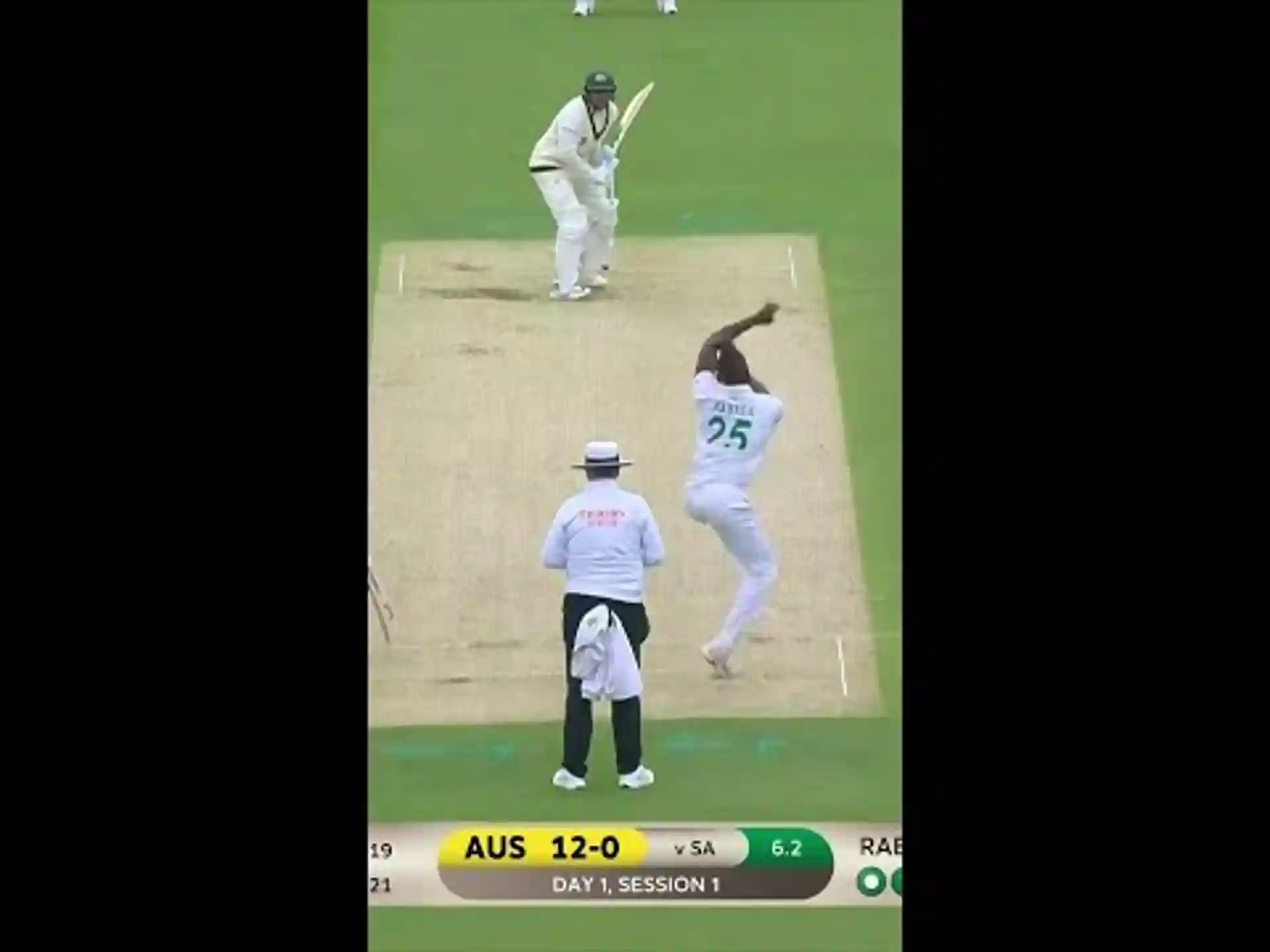 Rabada strikes early for Proteas!