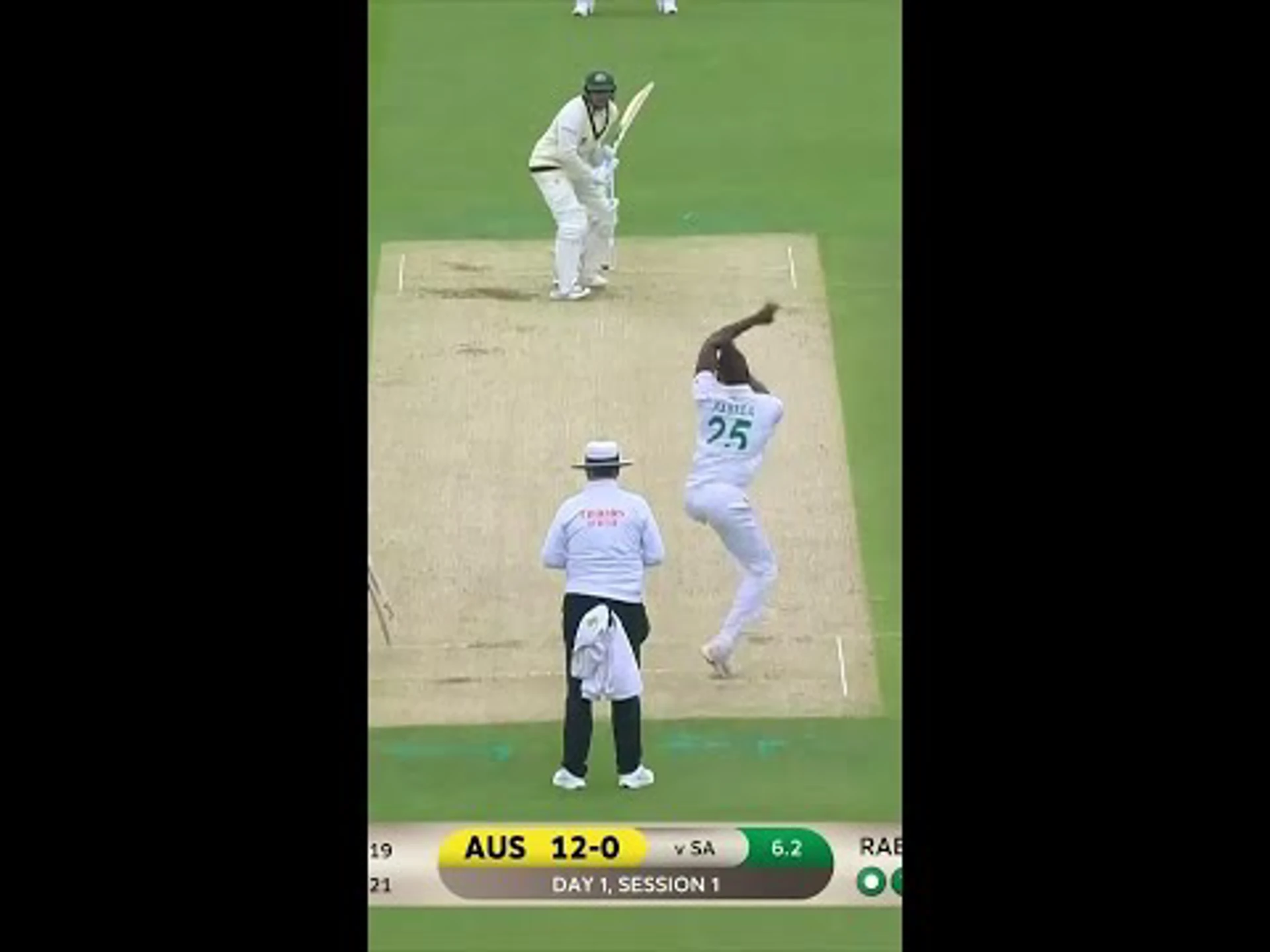 Rabada strikes early for Proteas!