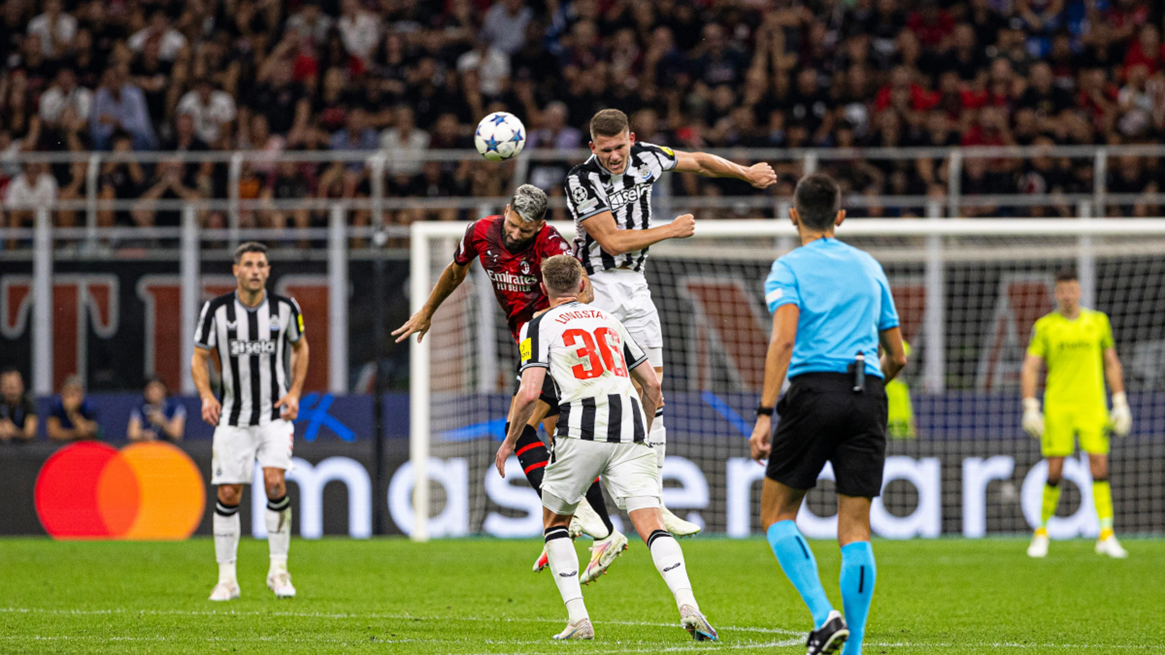Newcastle's Howe happy to leave Milan with a point