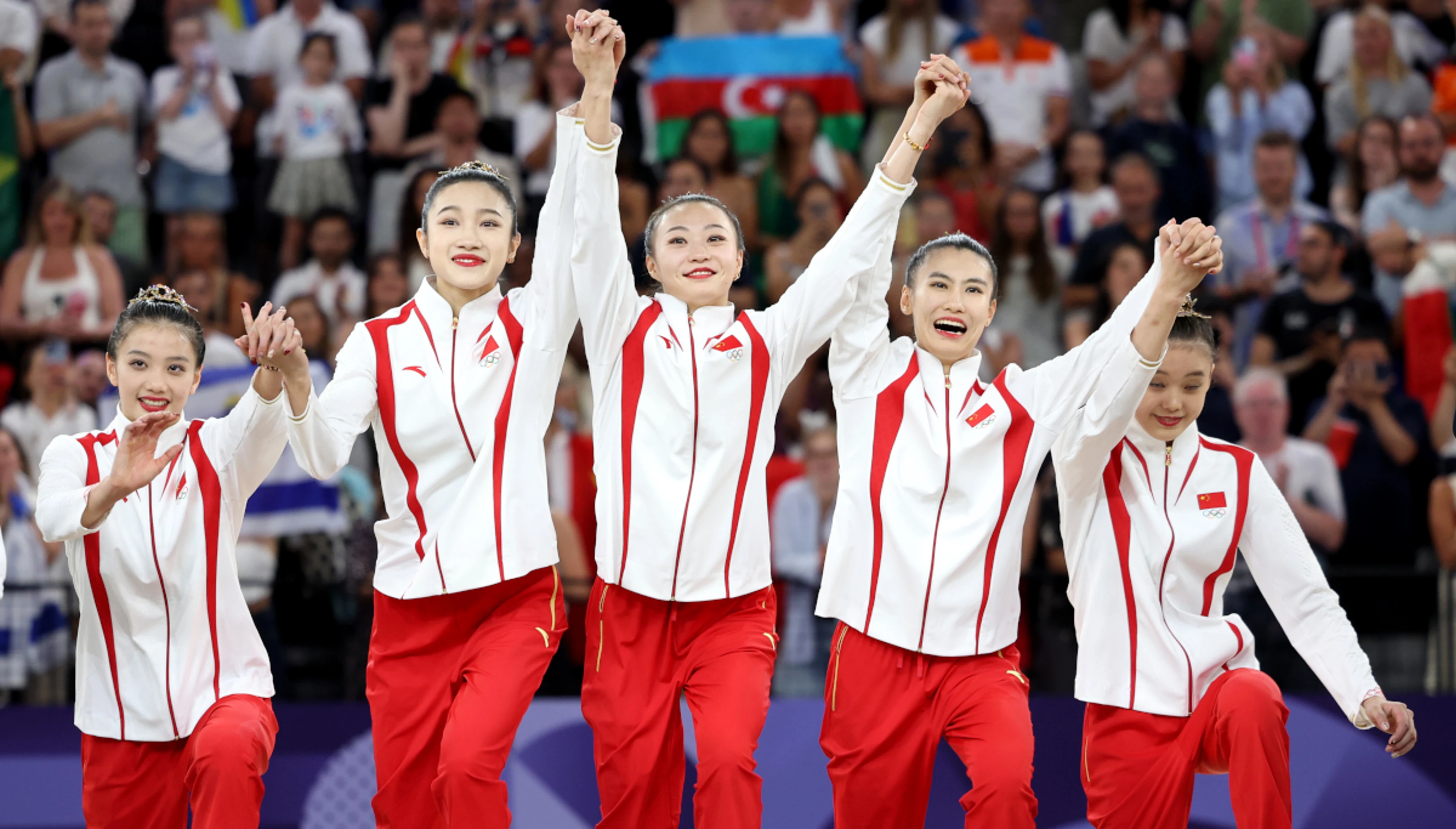 China swoop in to take rhythmic gymnastics group gold