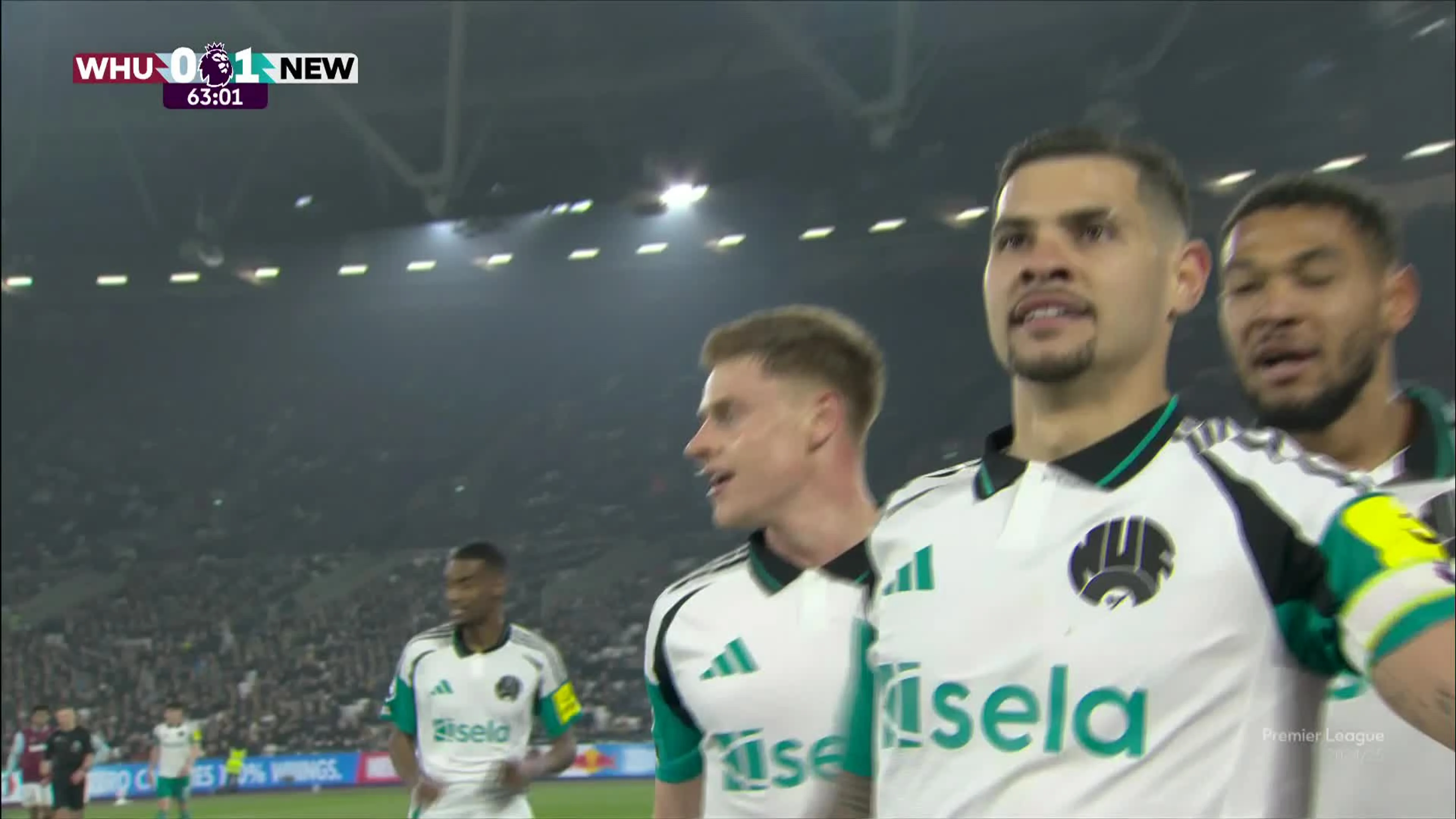 Bruno Guimarães Rodriguez Moura | 63ʳᵈ Minute Goal v West Ham