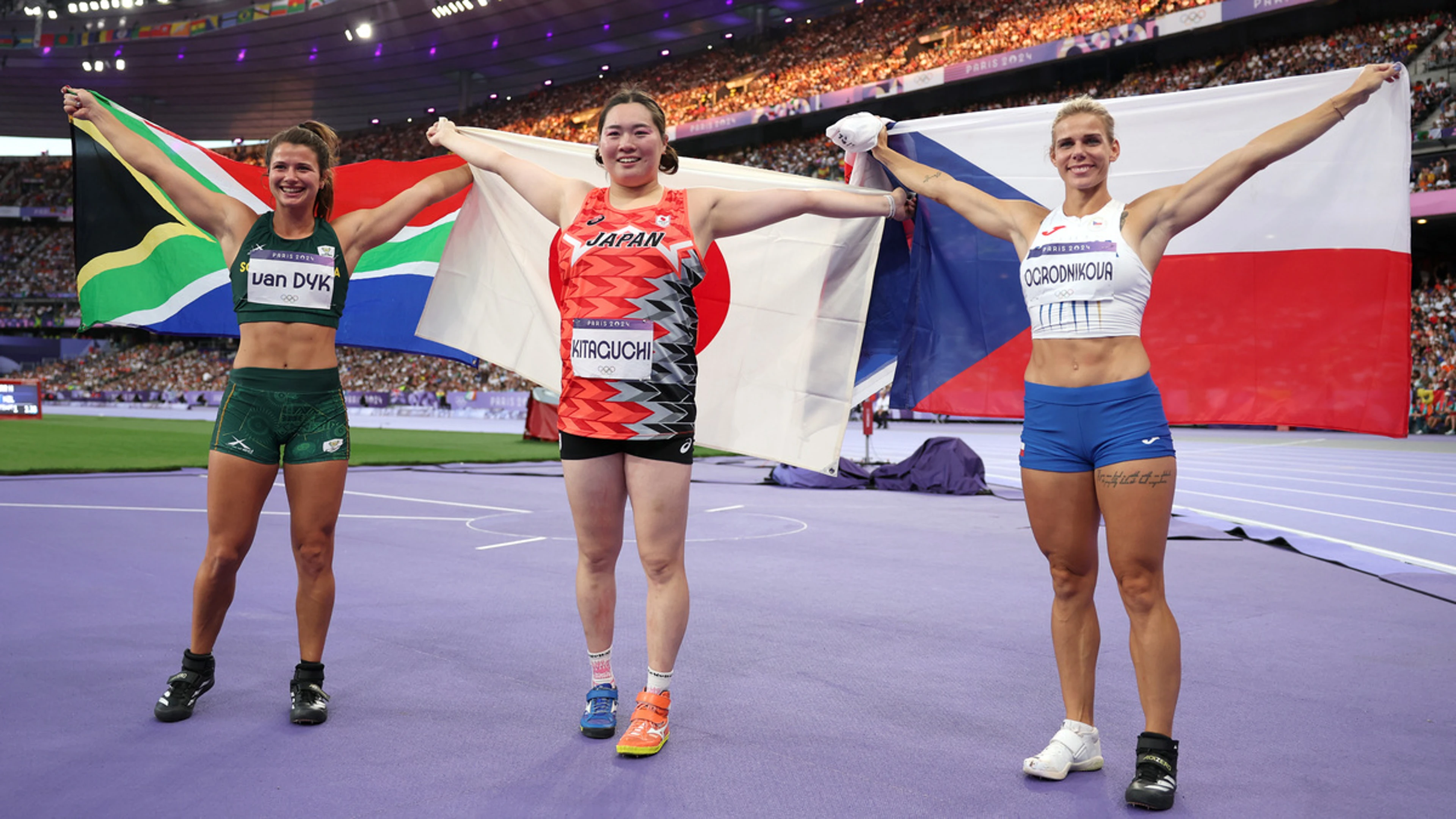 Japan's Kitaguchi takes women's javelin gold, SA's Van Dyk claims silver