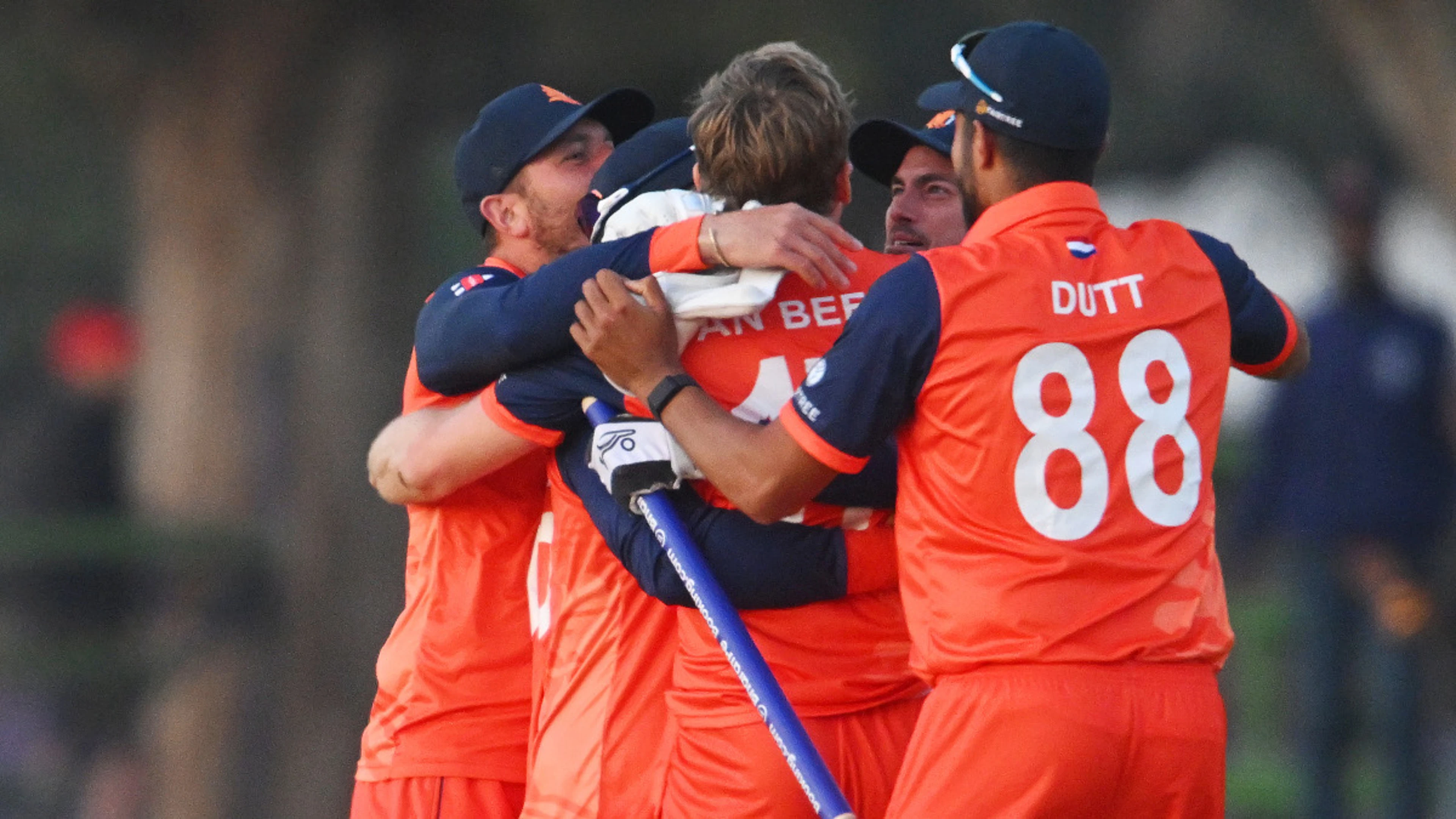 Van Beek smashes record for biggest Super Over score to seal famous win