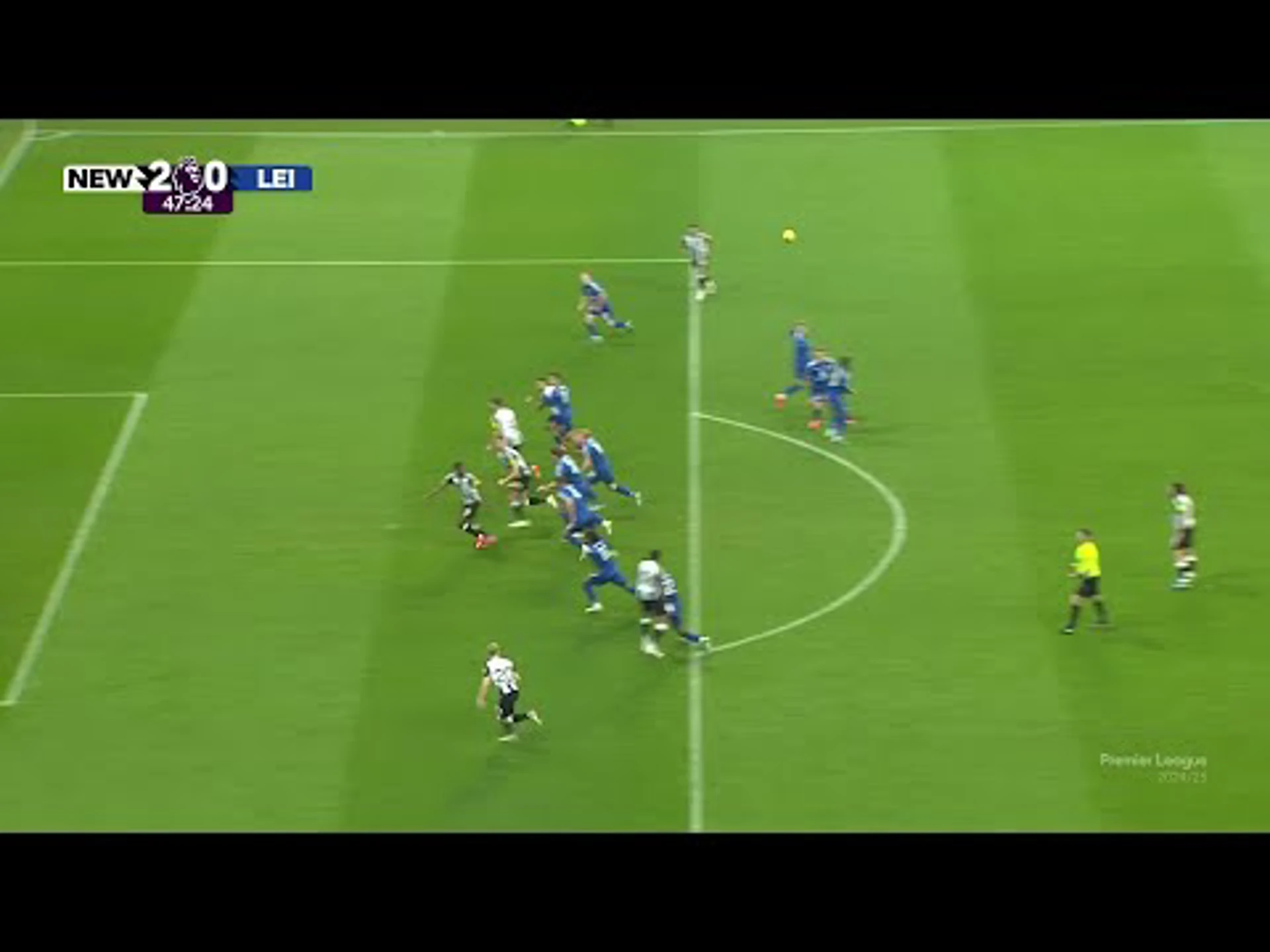 Bruno Guimarães | 47ᵗʰ Minute Goal v Leicester City