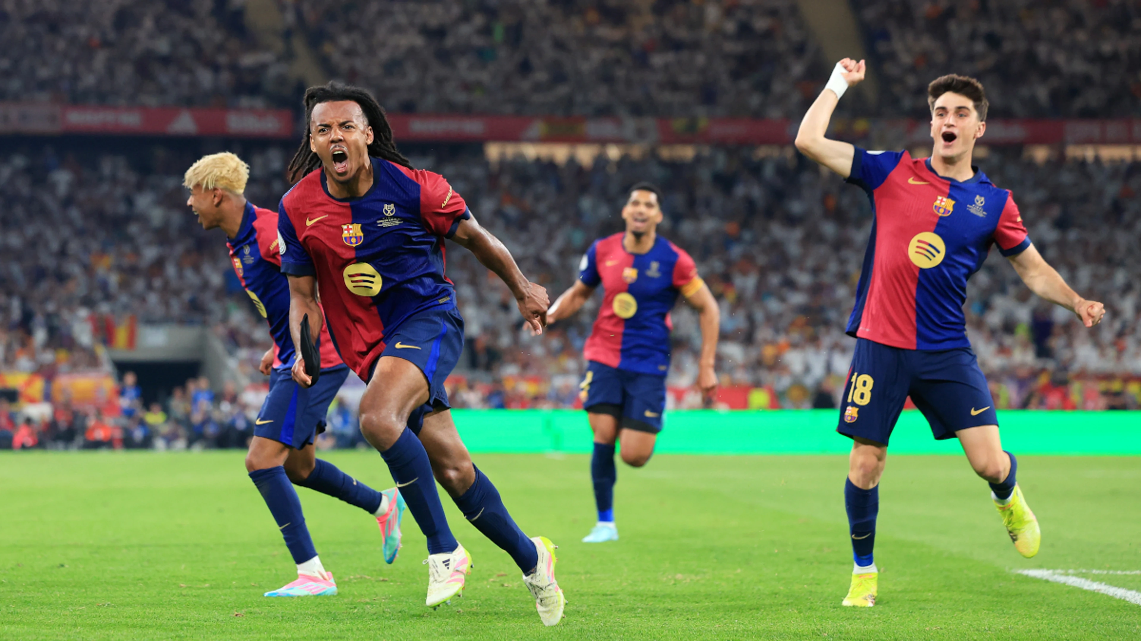 Barca edge Real Madrid in extra-time to win wild Copa del Rey final