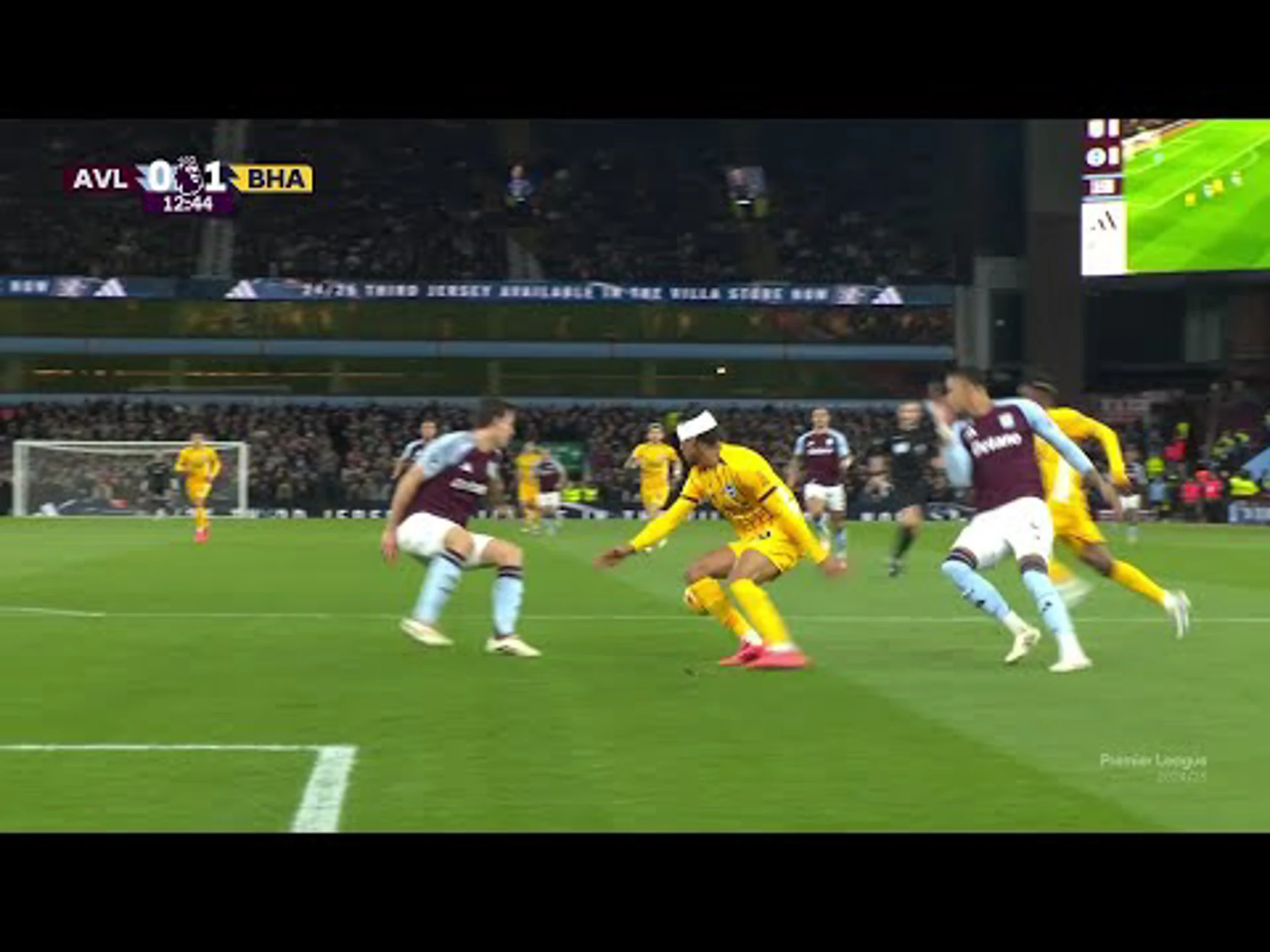 Simon Adingra | 12ᵗʰ Minute Goal v Aston Villa