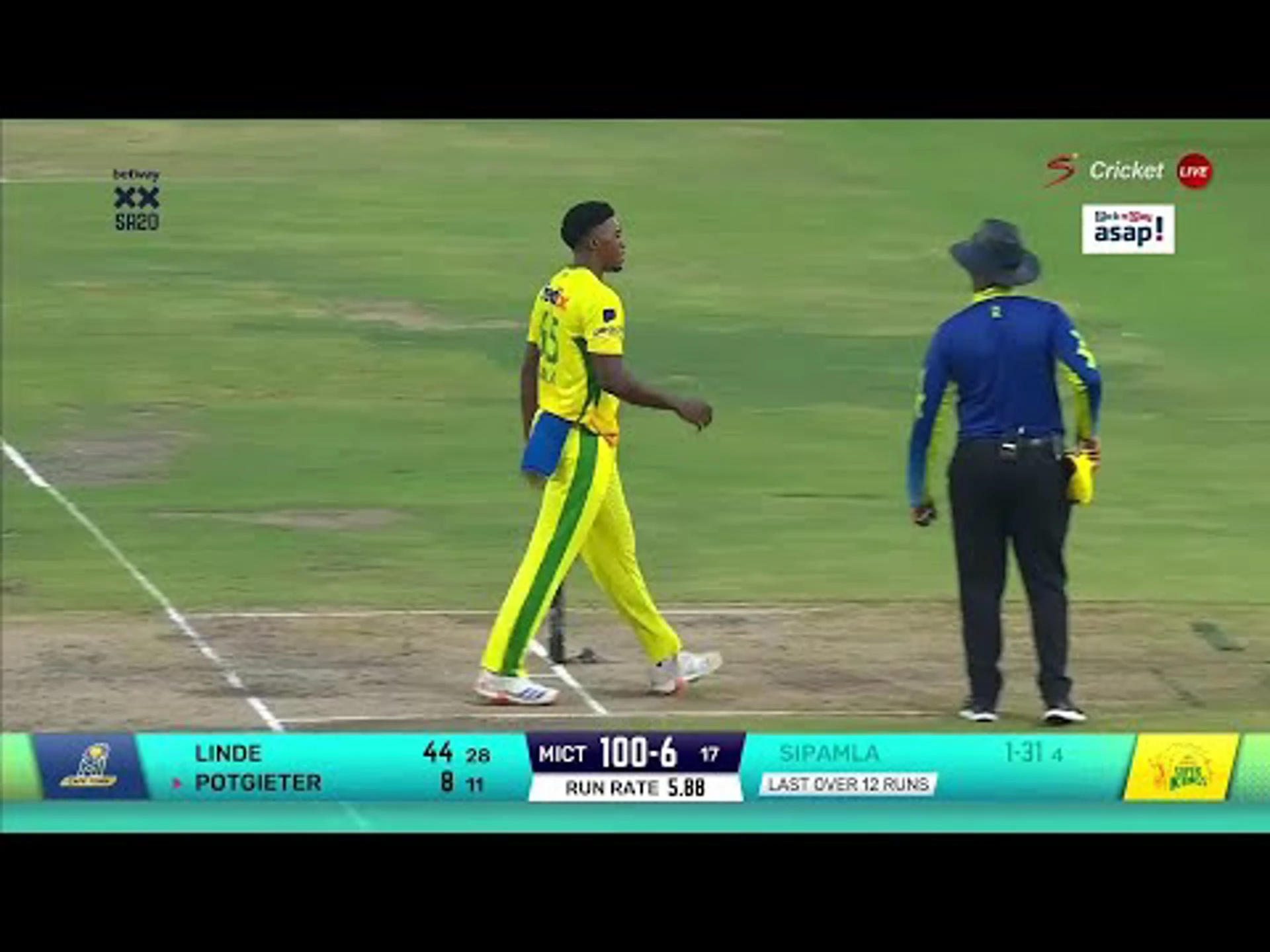 George Linde Highlights vs. Joburg Super Kings