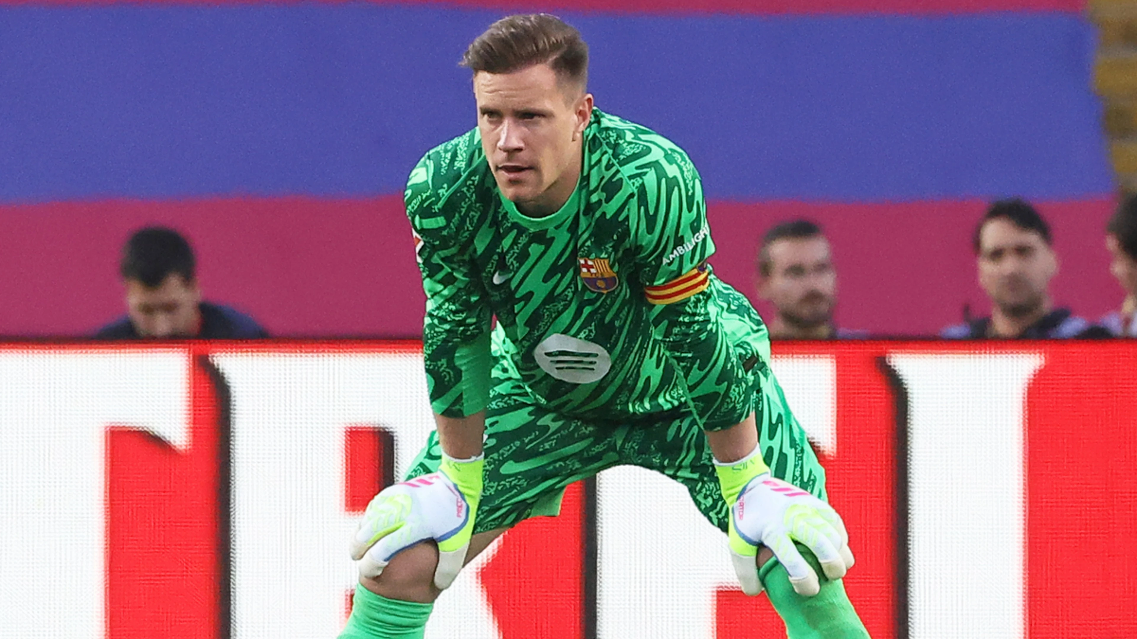 Barcelona strip Ter Stegen of captain's armband