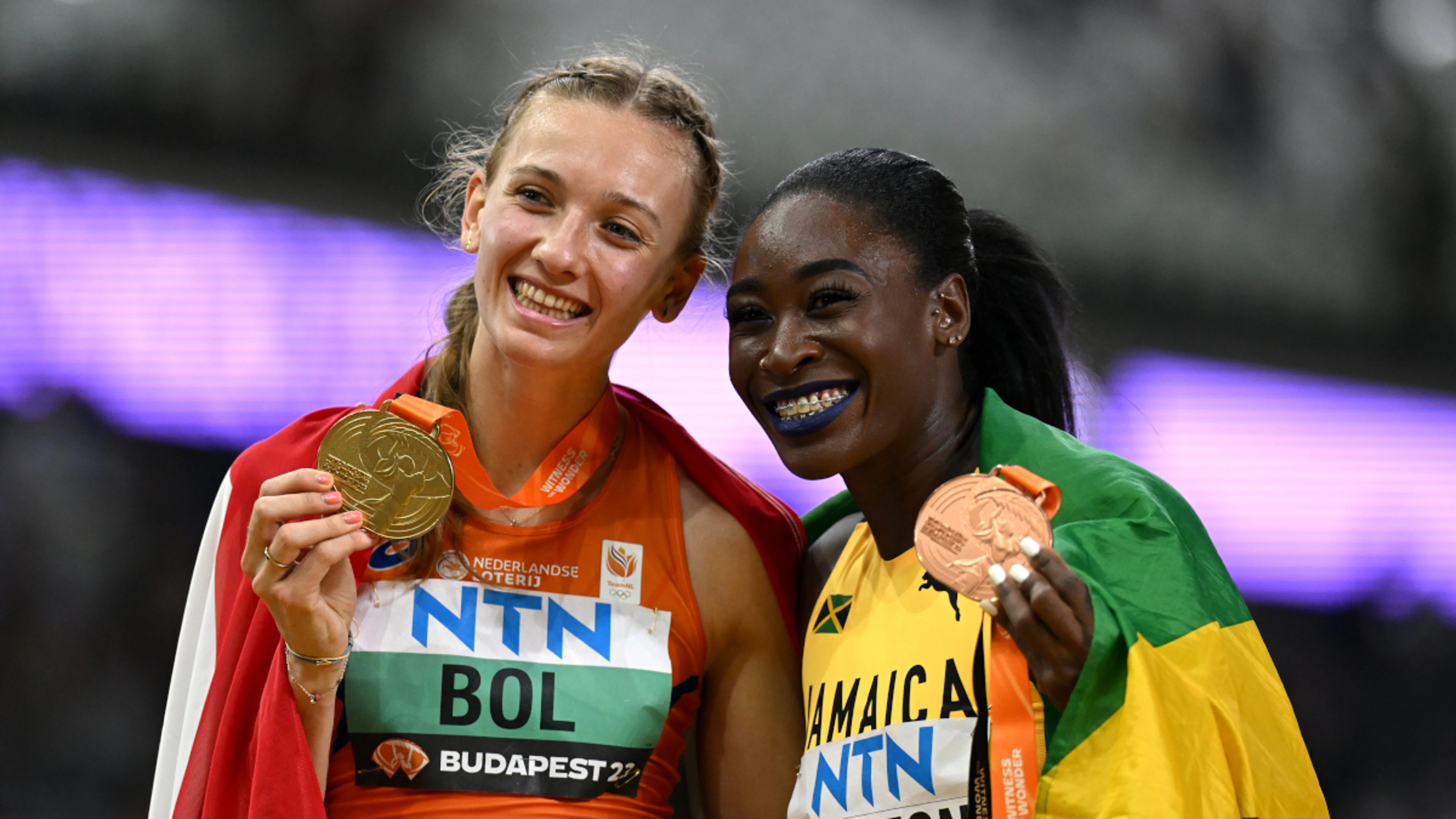 Bol strikes hurdles gold amid shock Jamaican title double