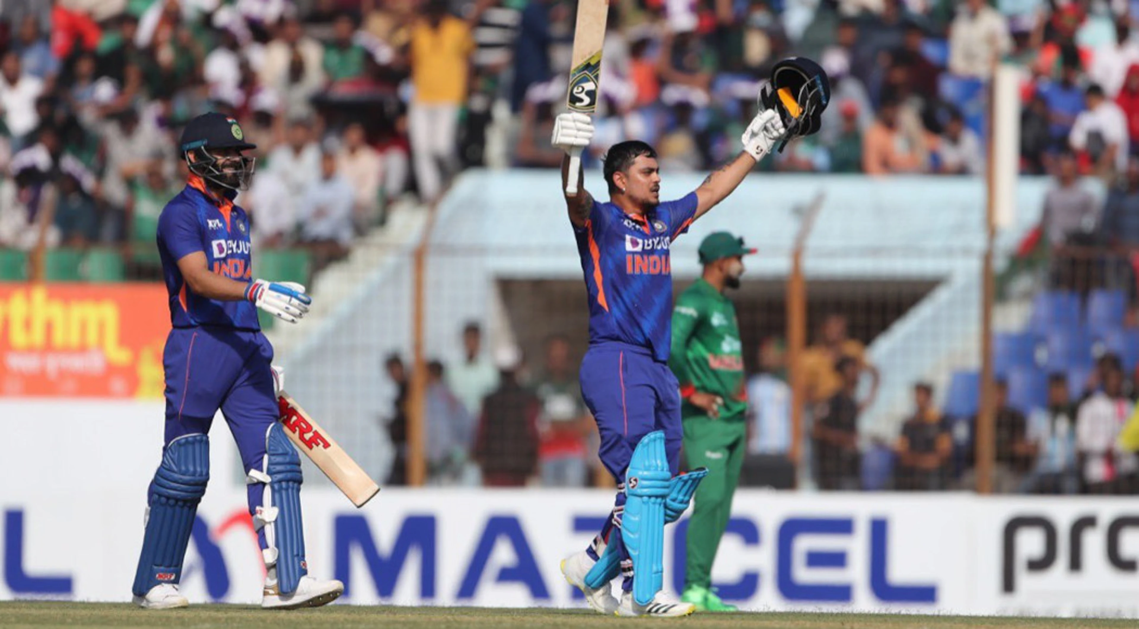 Kishan double ton helps India crush Bangladesh