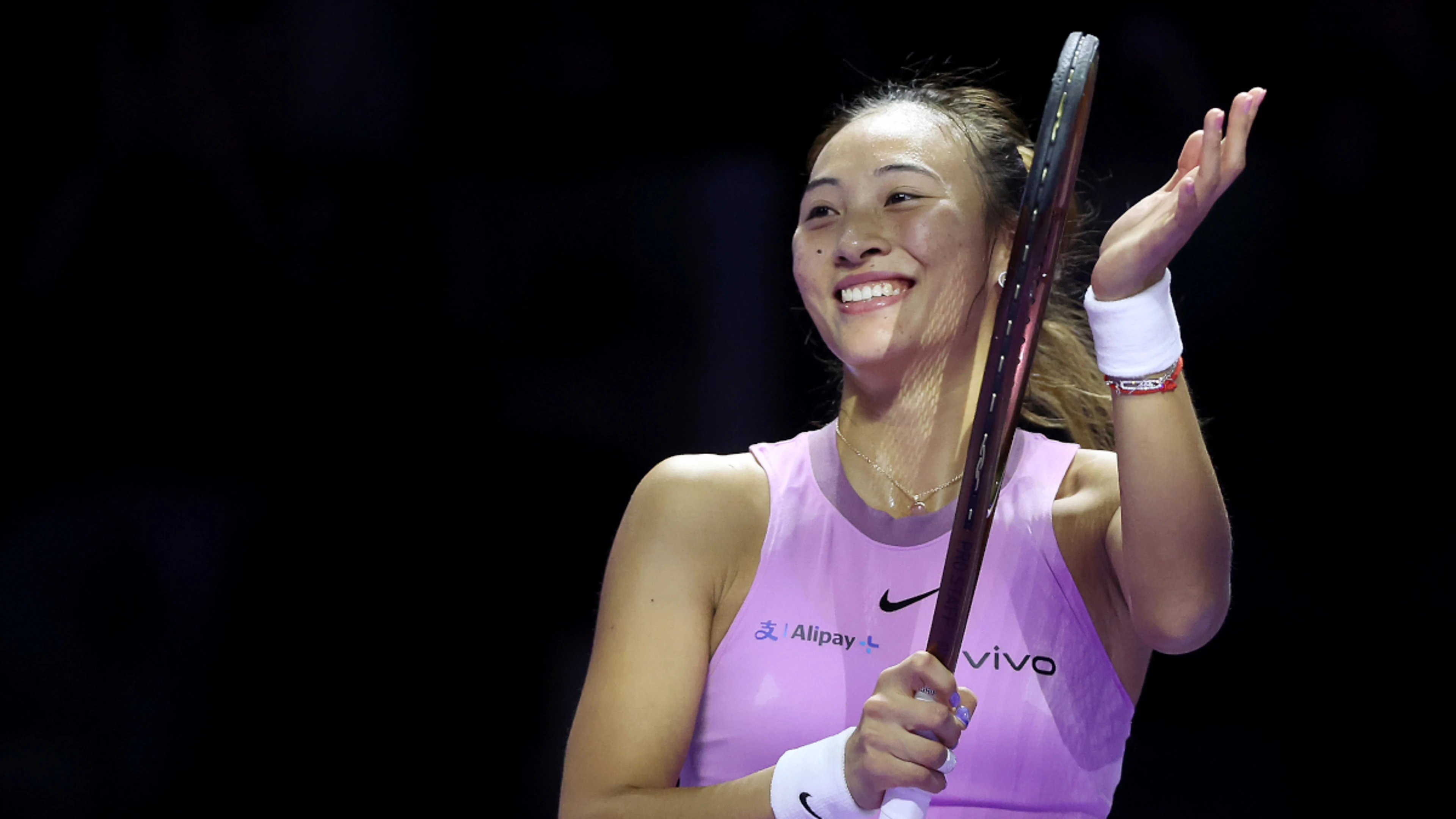 Zheng marches into WTA Finals semis, Rybakina beats Sabalenka