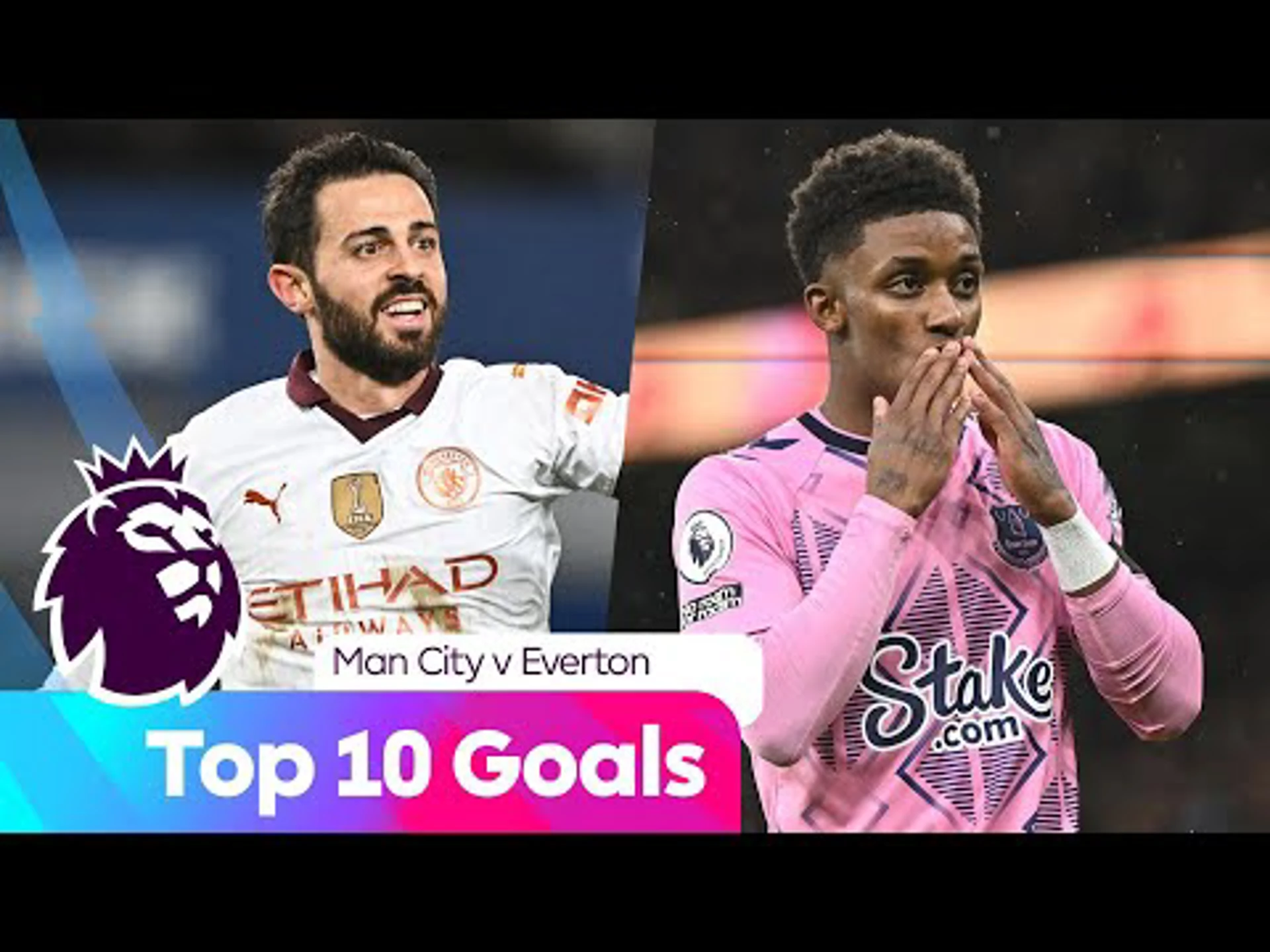 Top Ten Goals | Man City against Everton | Premier League