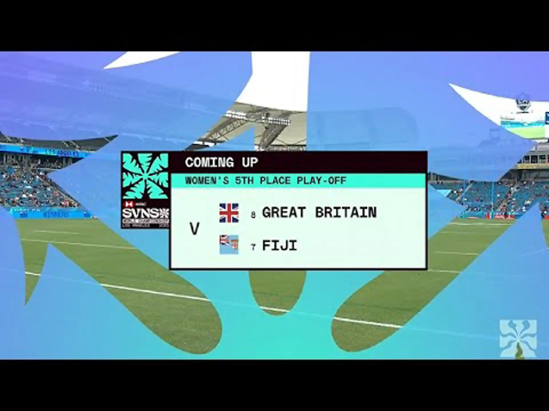 Great Britain v Fiji | 5th P/O | Highlights | World Rugby HSBC Women's Sevens Series Los Angeles