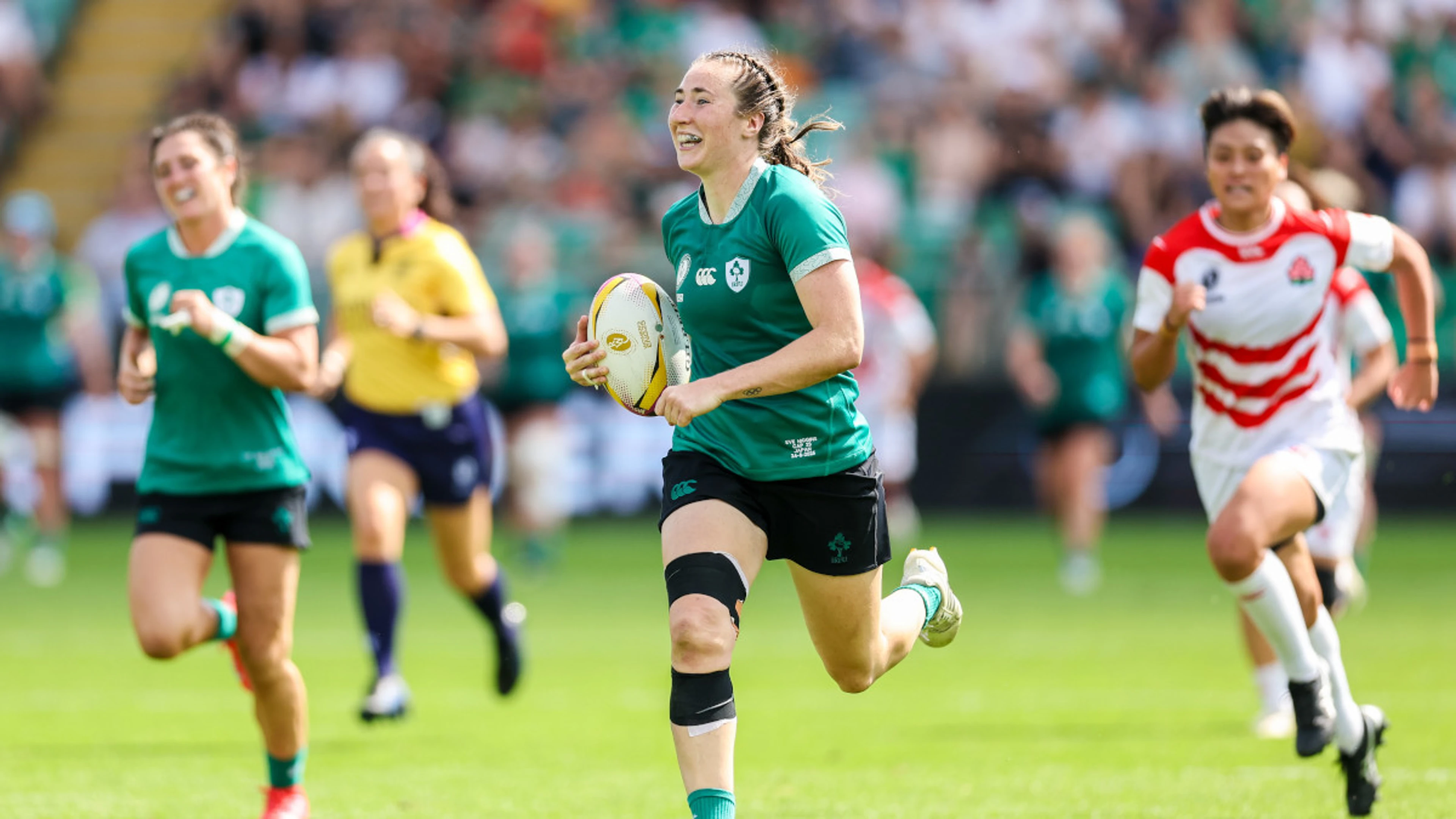 Higgins strikes as Ireland see off Japan in Women's Rugby World Cup