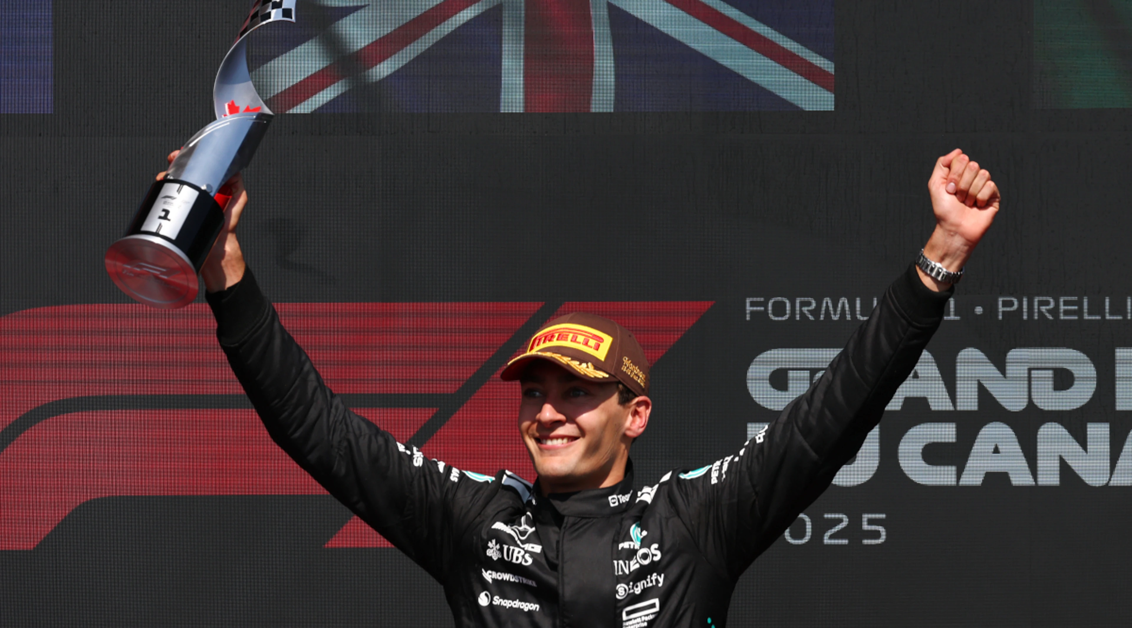 Winner Russell driving better than ever but title a long shot