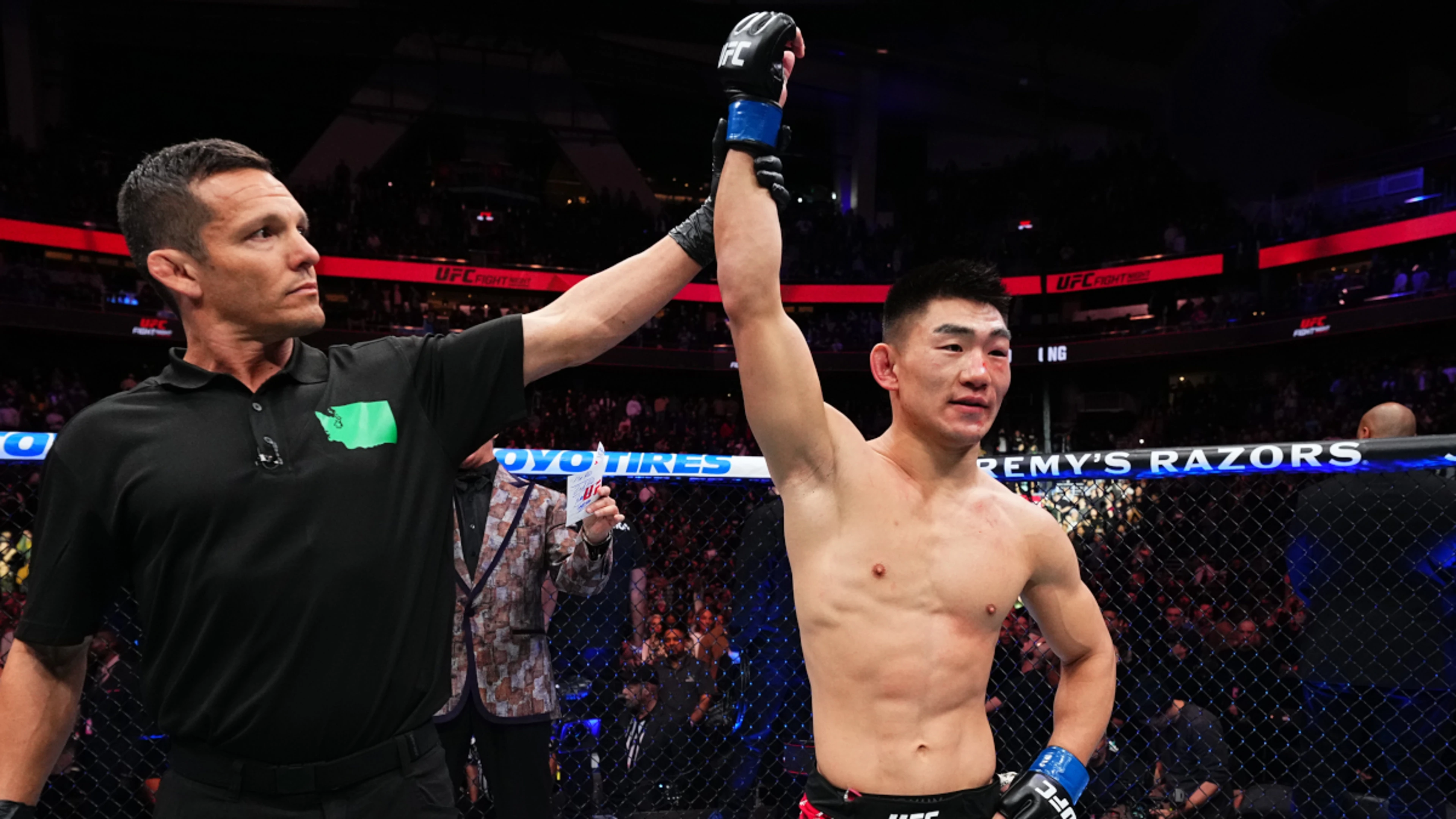 Song defeats Cejudo after accidental eye poke