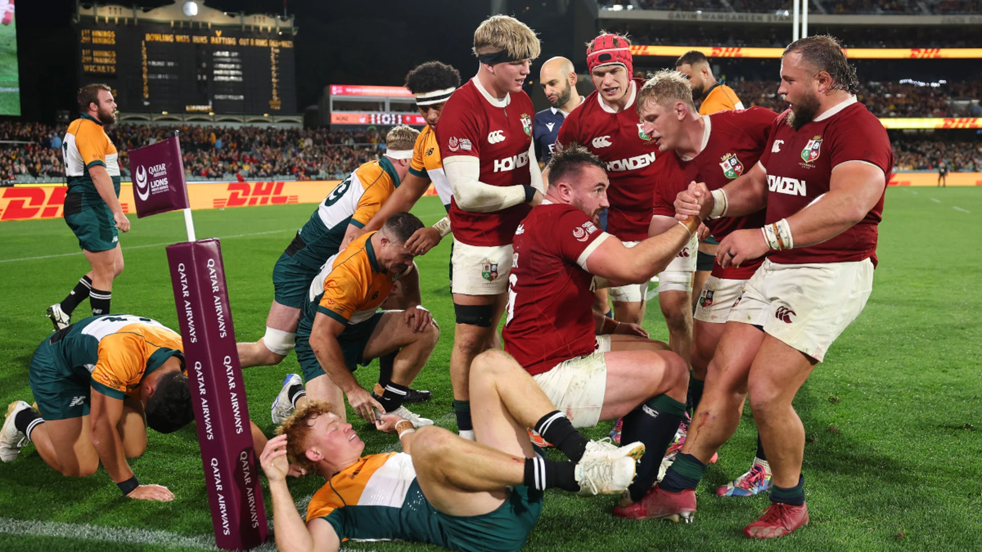 BLISTERING START: Lions dominate early to down Wallabies in first test