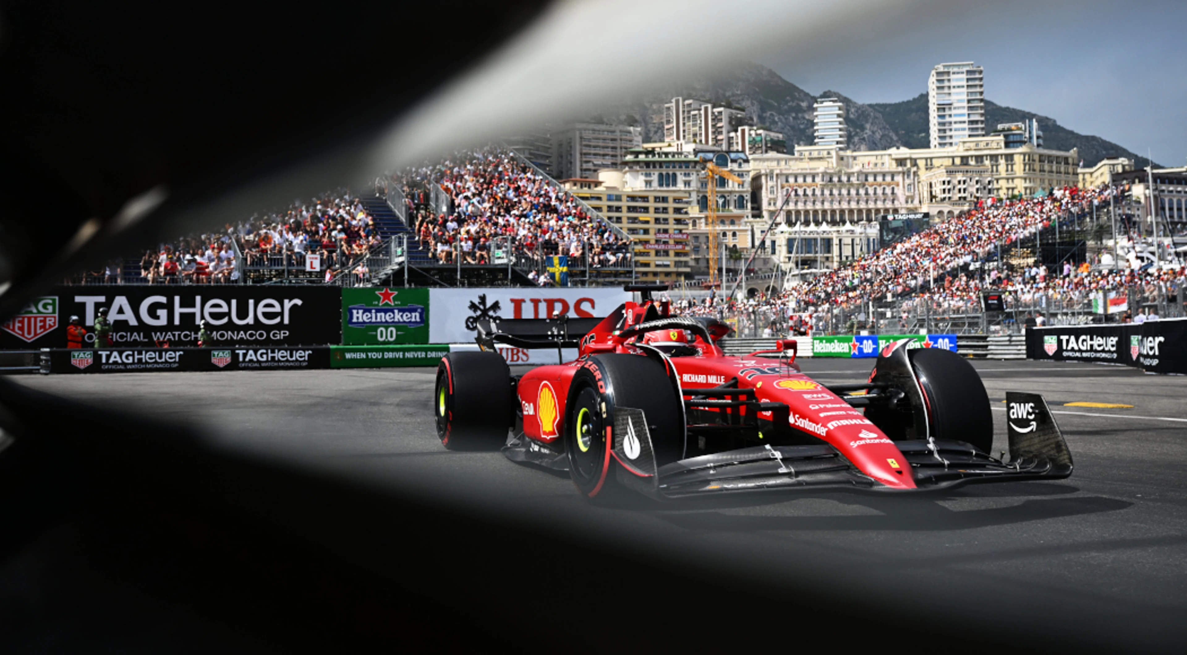 Leclerc takes pole in home Monaco Grand Prix after Perez crashes
