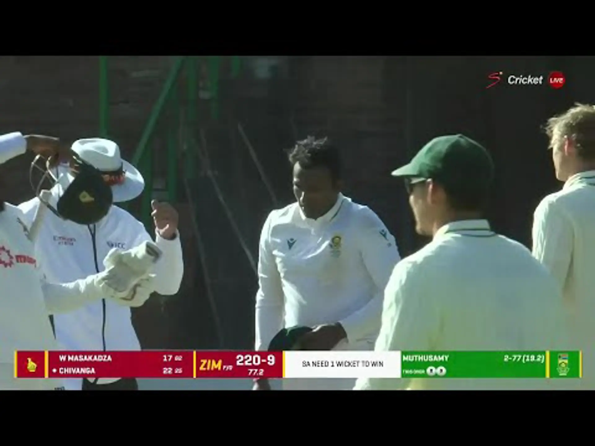 Zimbabwe v South Africa | 2nd Test | 3rd day | Senuran Muthusamy 3
