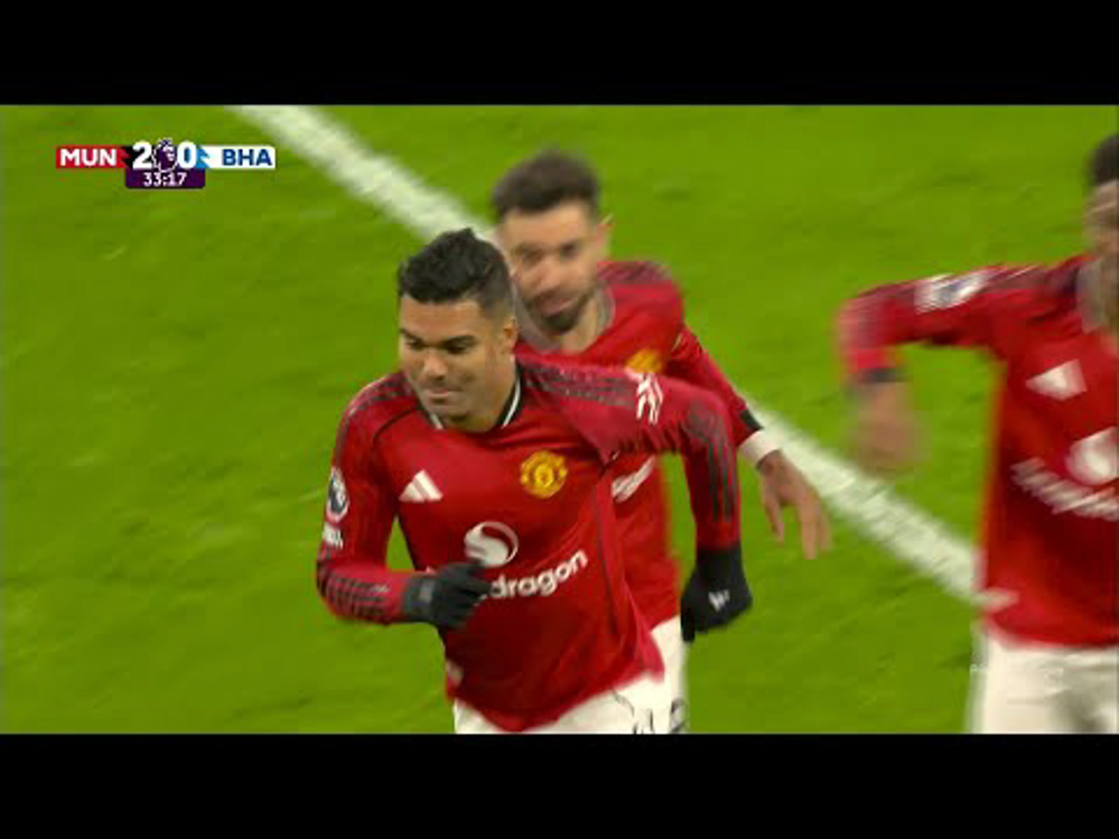 Carlos Henrique Casimiro | 34ᵗʰ Minute Goal v Brighton