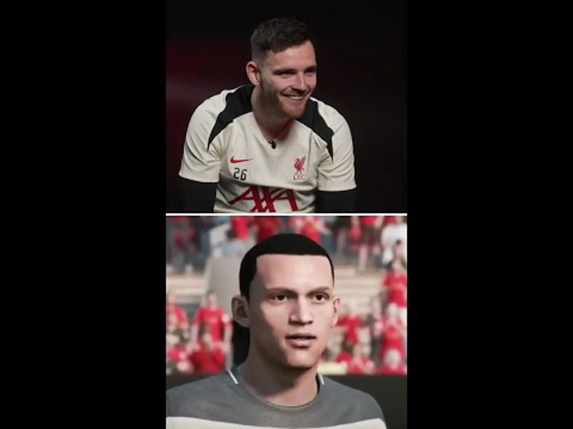 Can Andy Robertson guess the teammate from the old video game screenshot!