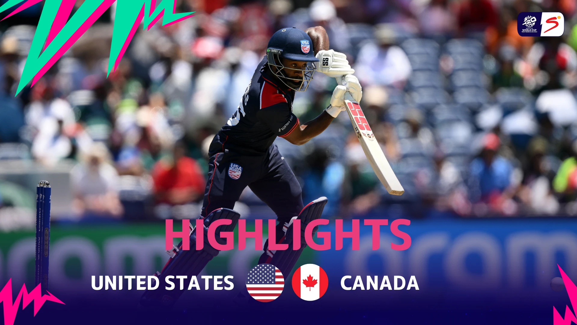 USA v Canada | Match Highlights | ICC T20 World Cup Group A