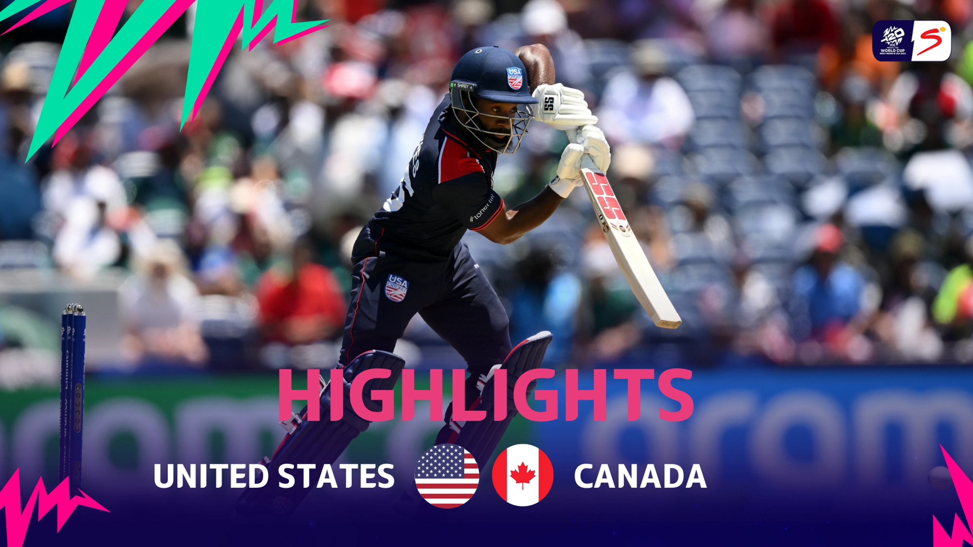 USA v Canada | Match Highlights | ICC T20 World Cup Group A