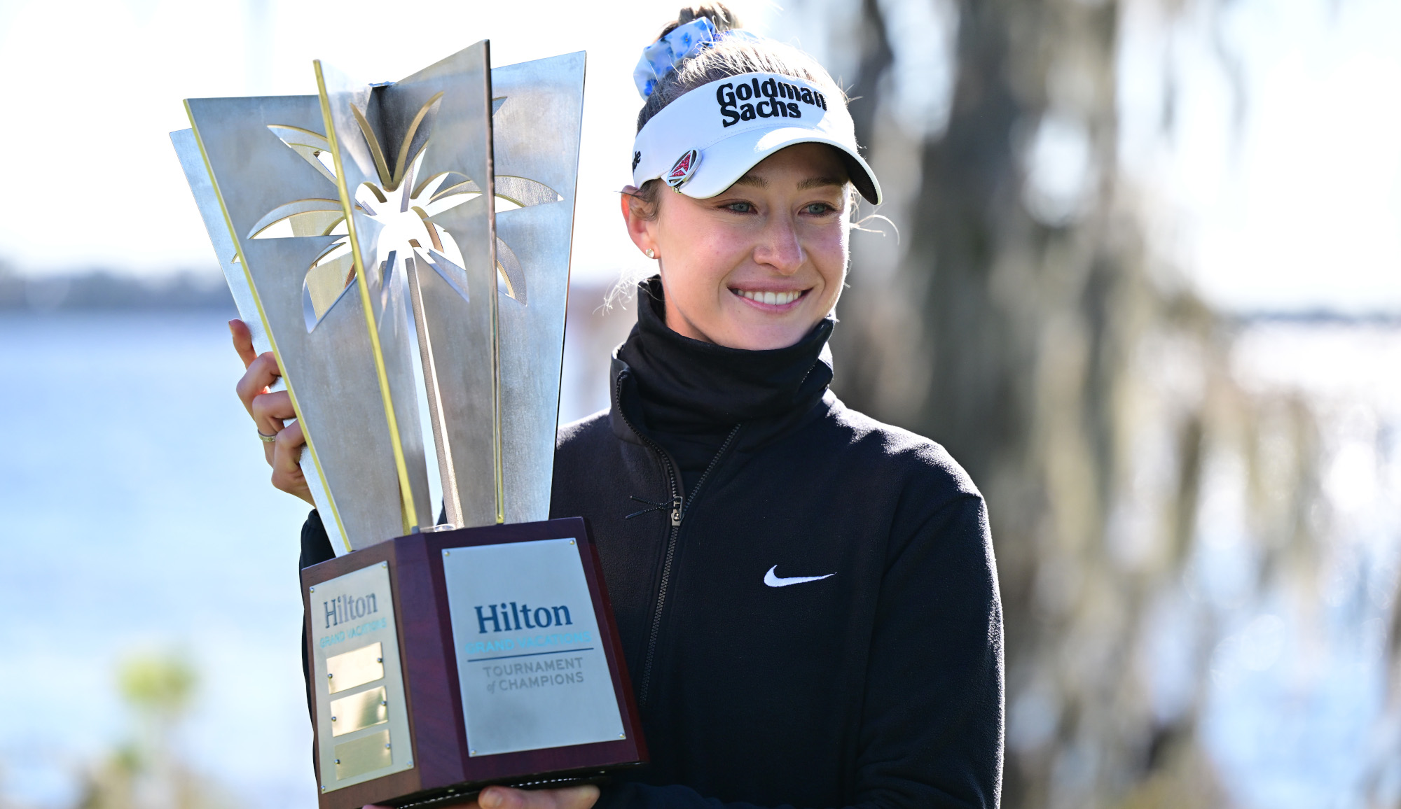 Nelly Korda ends drought, wins weather-shortened LPGA opener