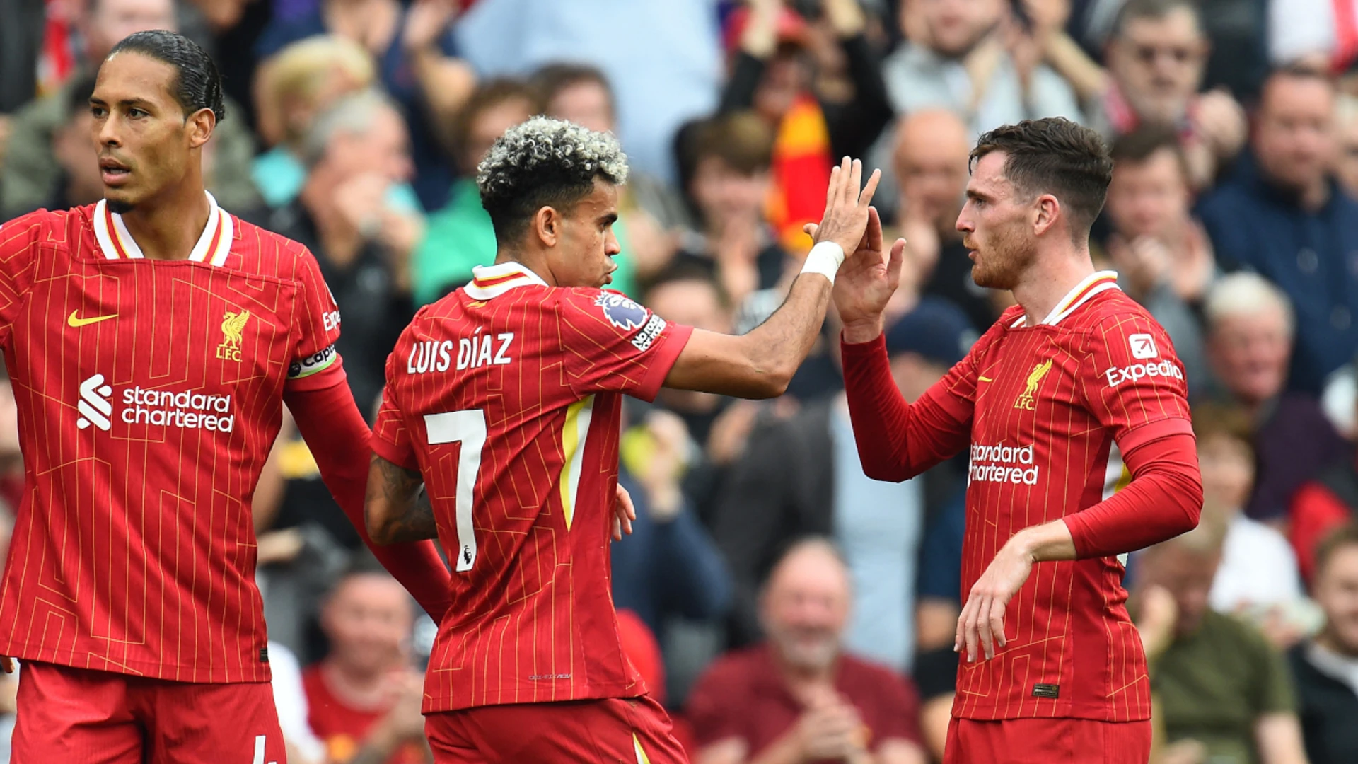 Diaz fires Liverpool top of Premier League, Spurs bounce back