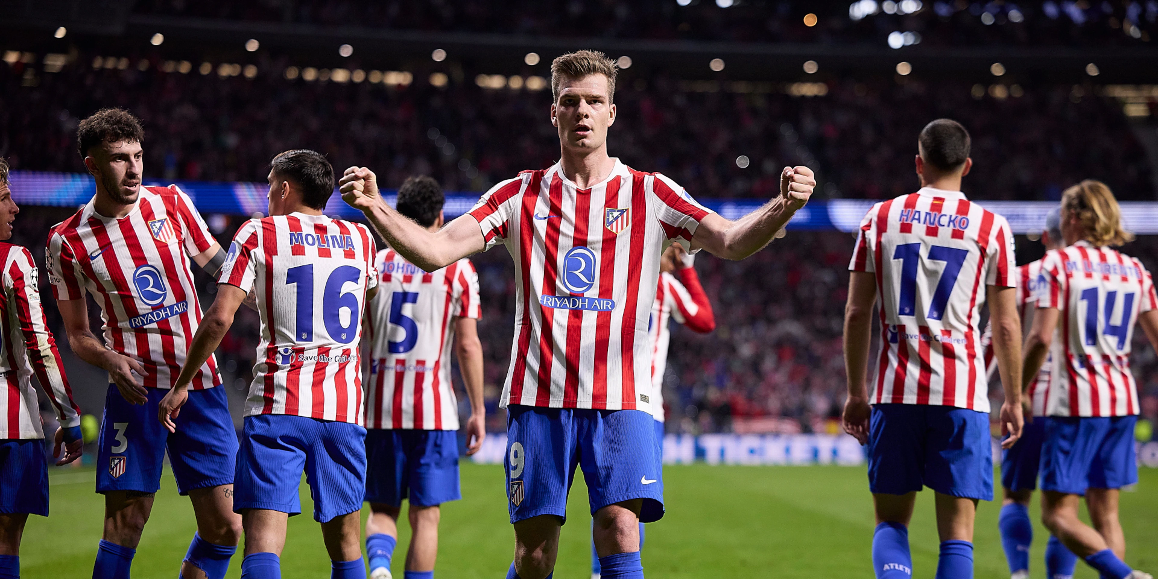 Sorloth treble helps Atletico past Brugge into UCL last 16