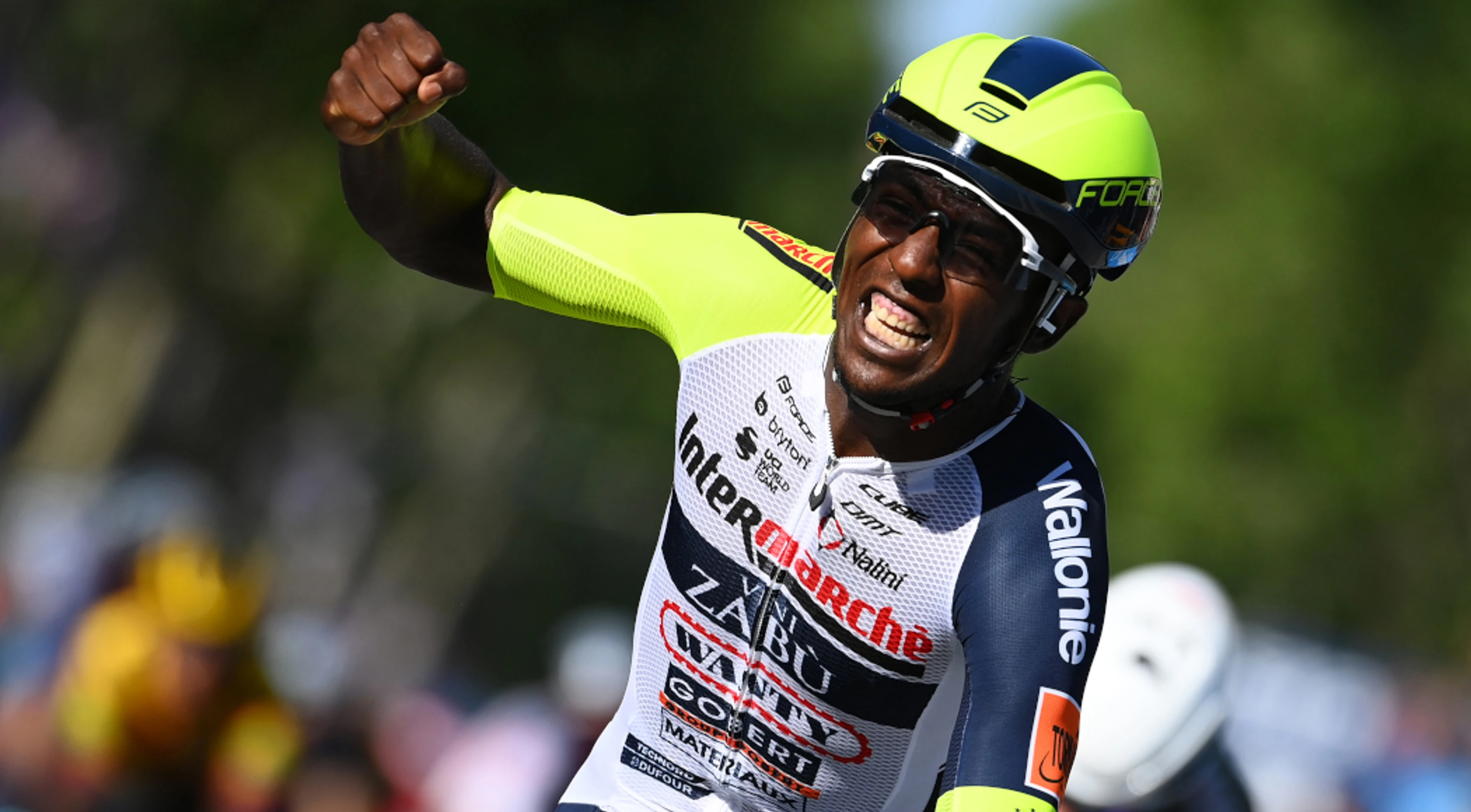 Girmay out of Giro with eye injury sustained in celebrations of stage 10 win