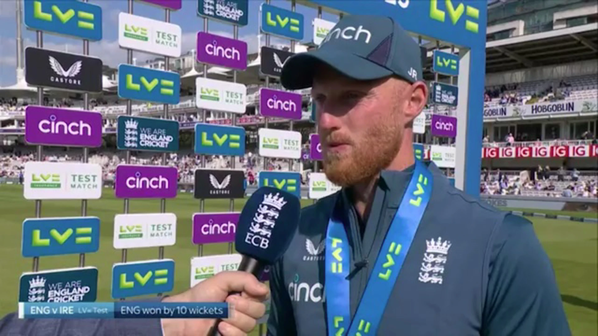 Post-match interview with Ben Stokes | Day 3 | England v Ireland Test Series