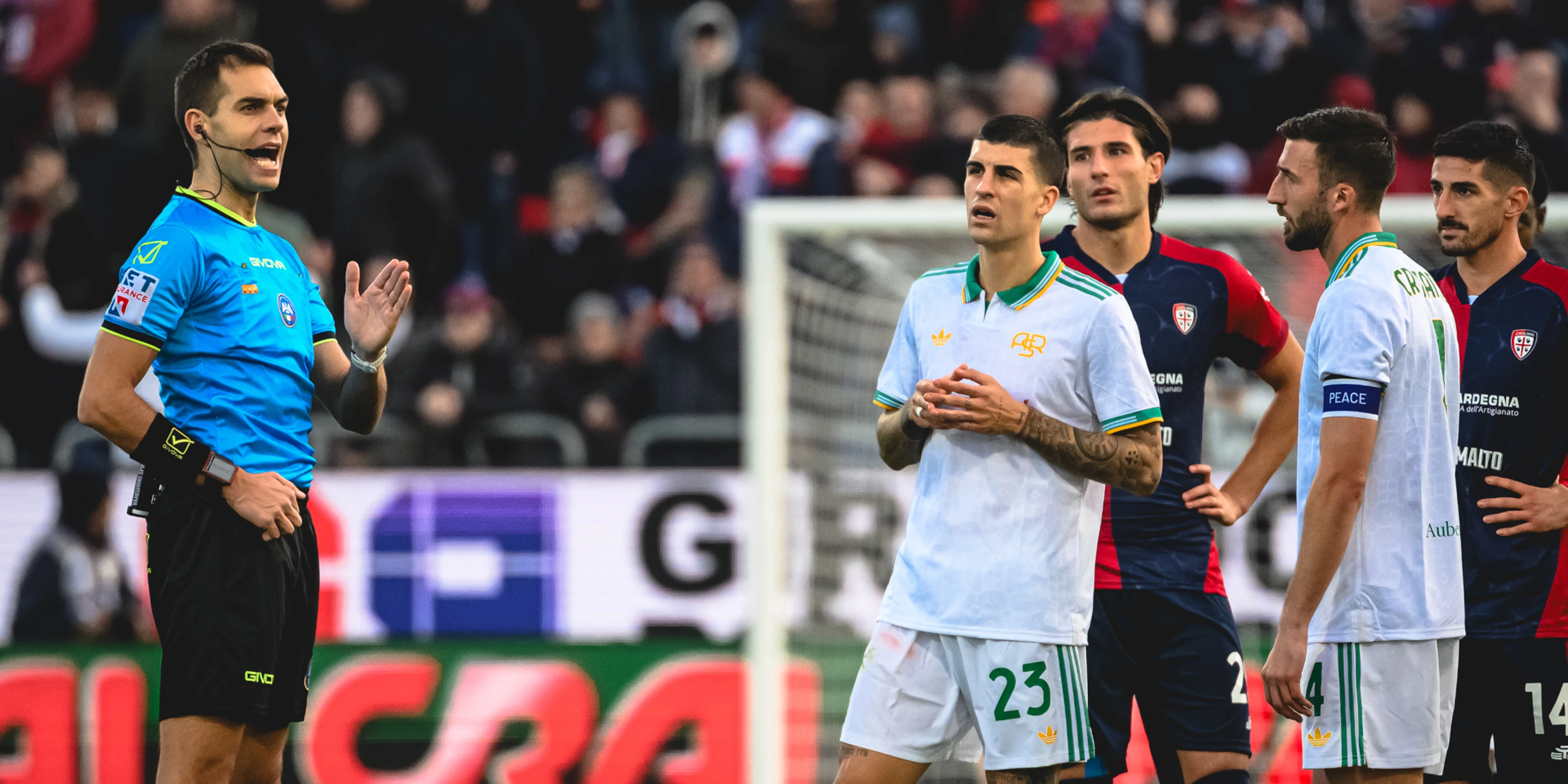 Celik sees red as Roma lose at Cagliari