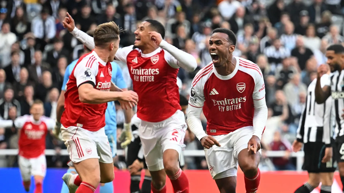 DRAMATIC FINISH: Arsenal strike late to win at Newcastle